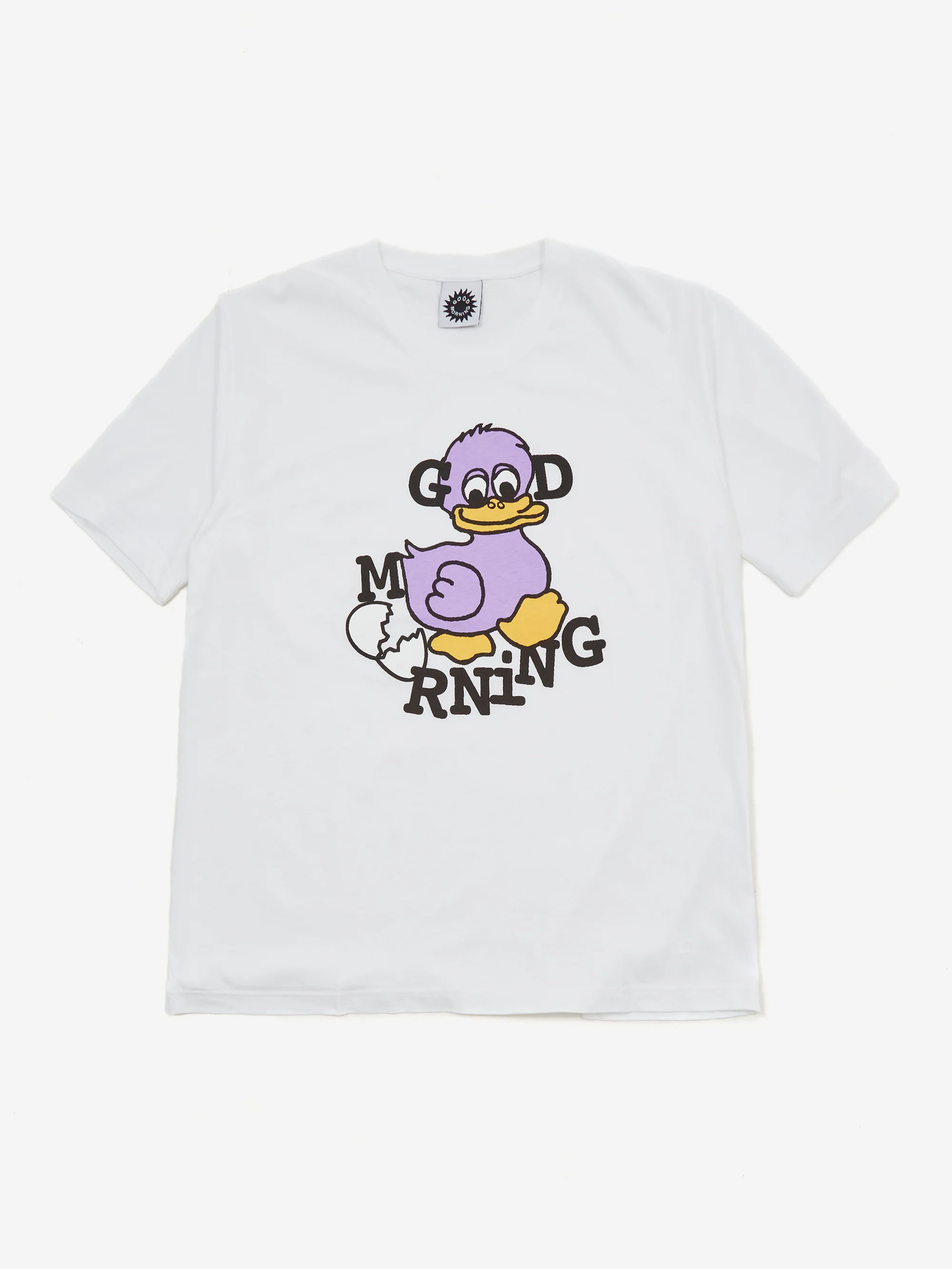 Good Morning Tapes Duck Short Sleeve T-Shirt - White