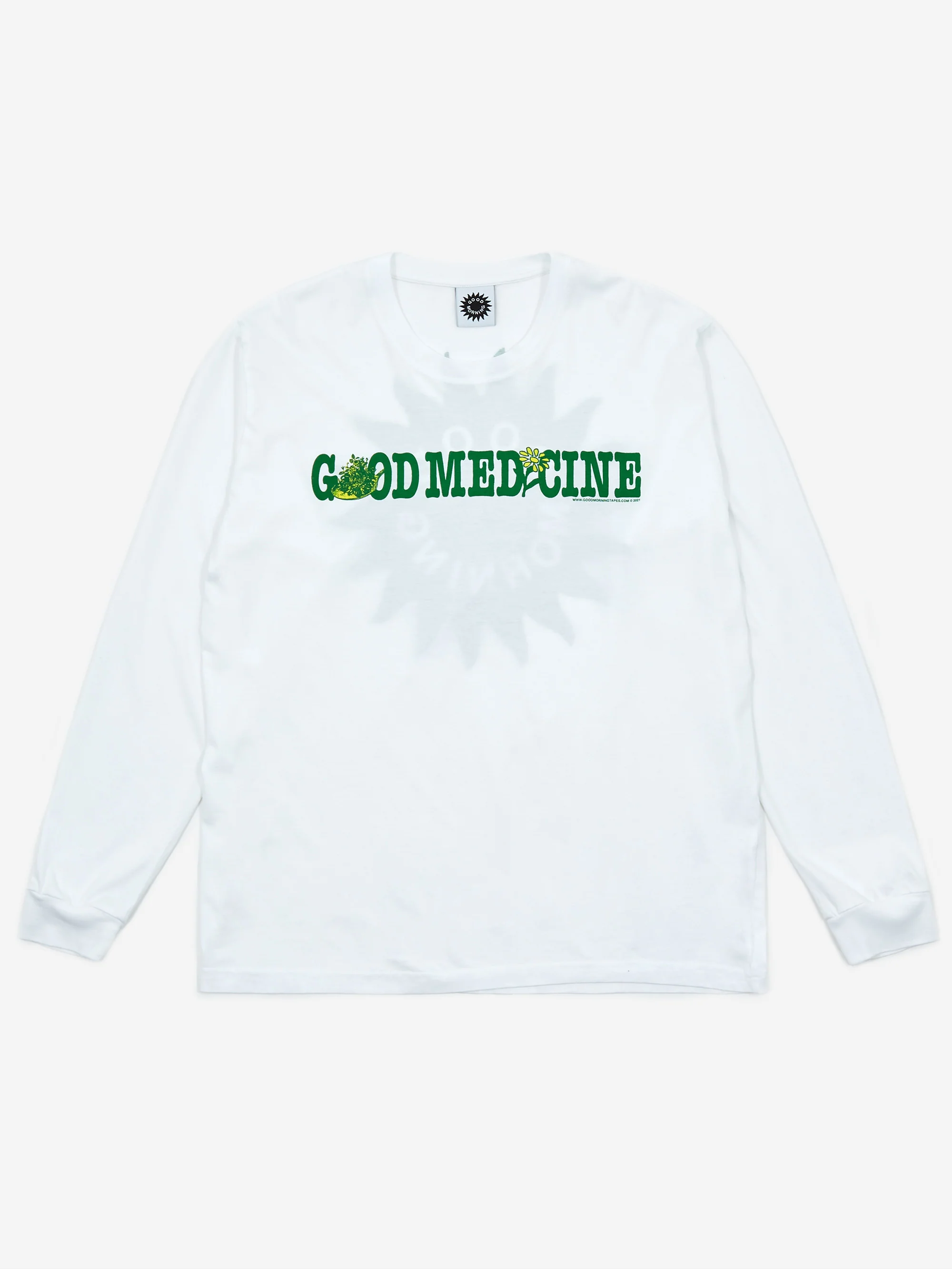 Good Morning Tapes Good Medicine Longsleeve T-Shirt - White - Image 2