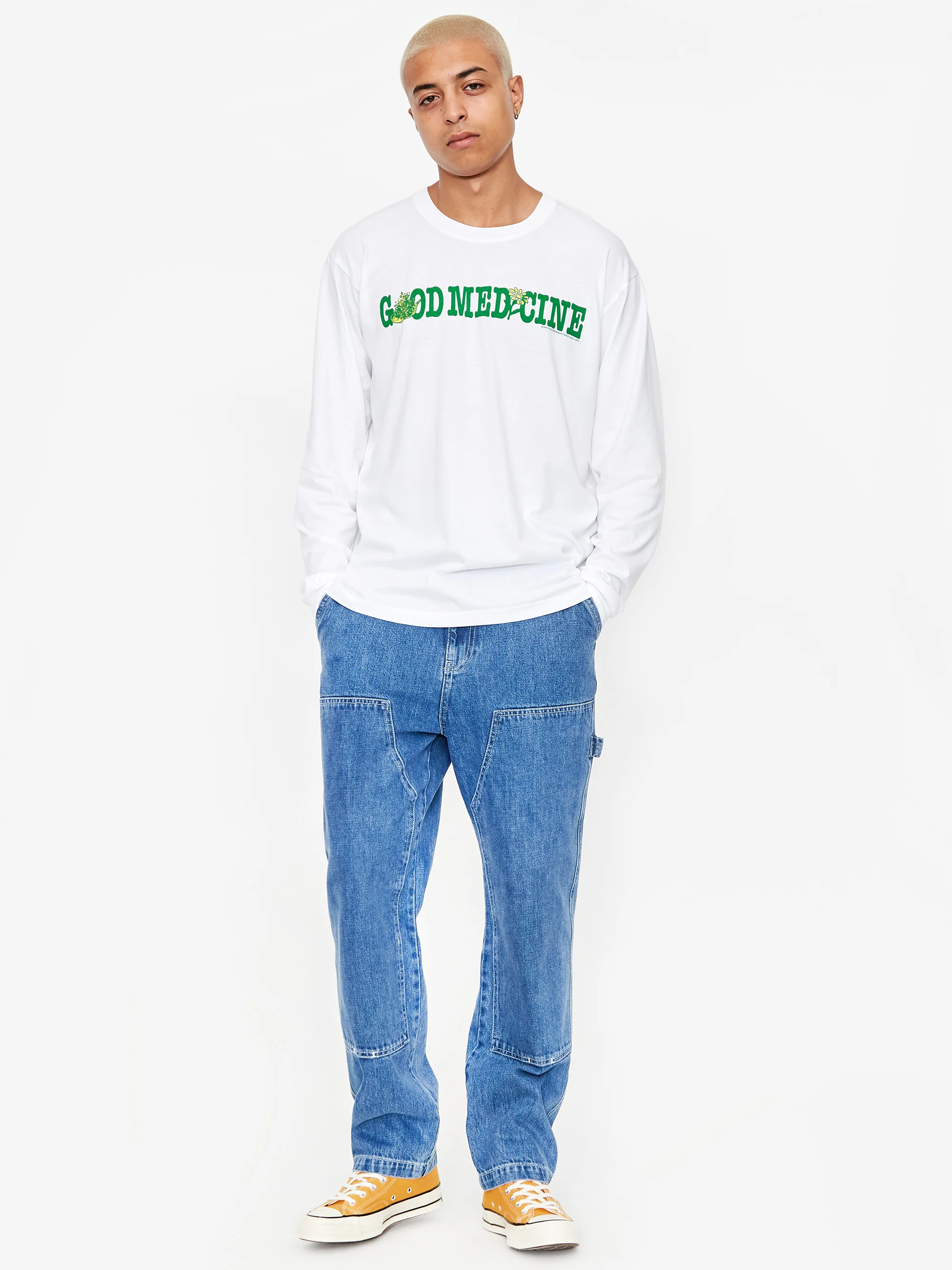 Good Morning Tapes Good Medicine Longsleeve T-Shirt - White - Image 6