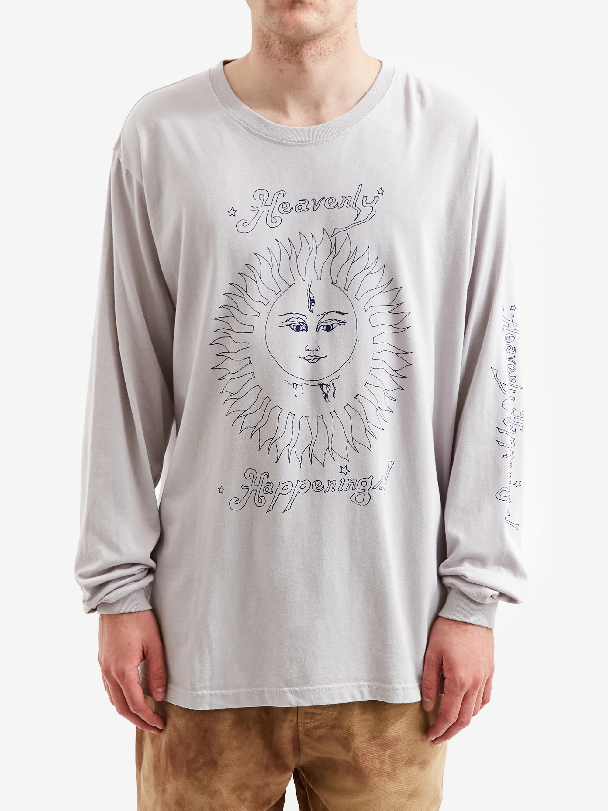 Good Morning Tapes Heavinly Happenings Long Sleeve T-Shirt - Stone - Image 2
