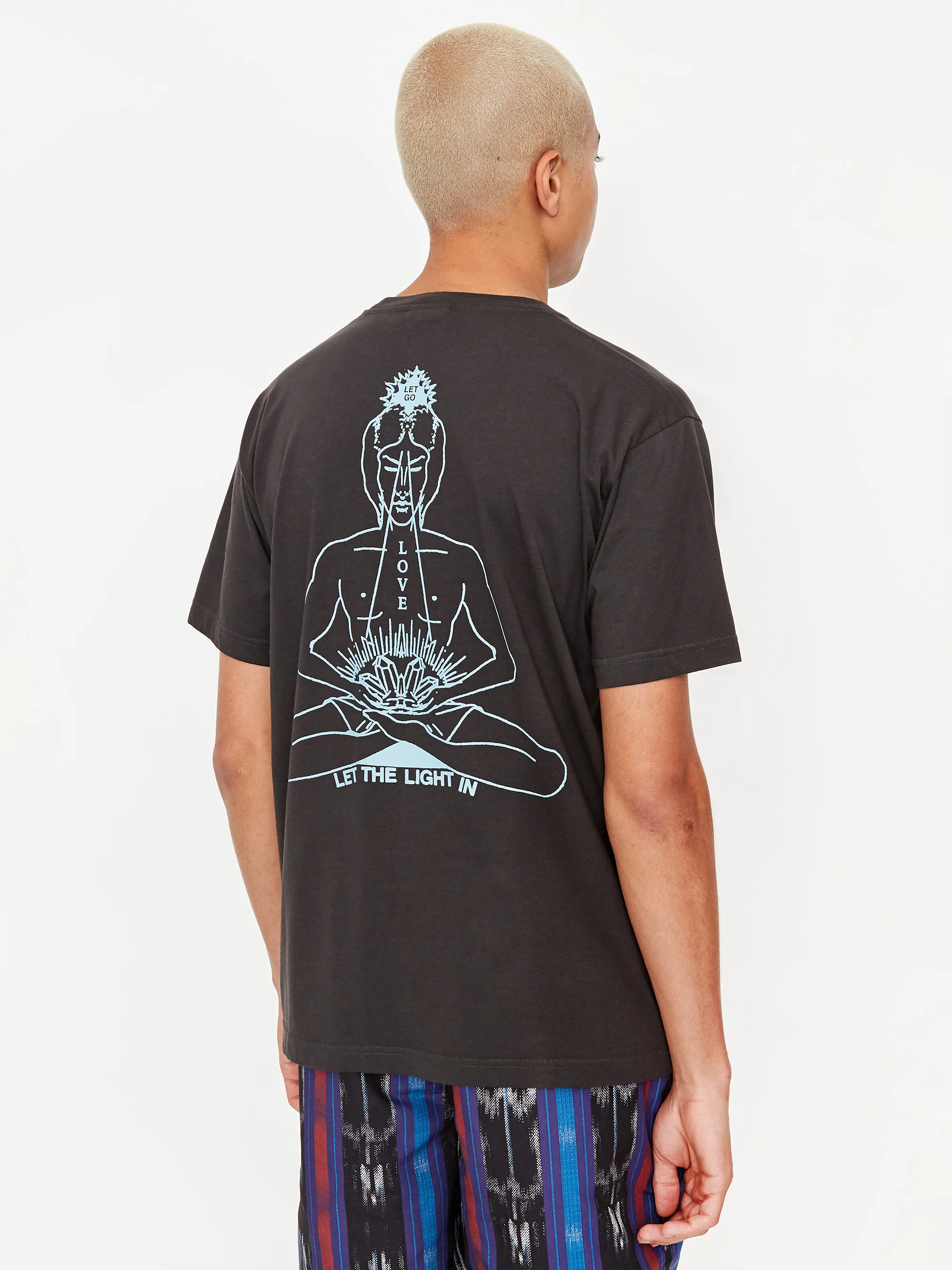 Good Morning Tapes Inner Peace Shortsleeve T-Shirt - Charcoal Black - Image 7