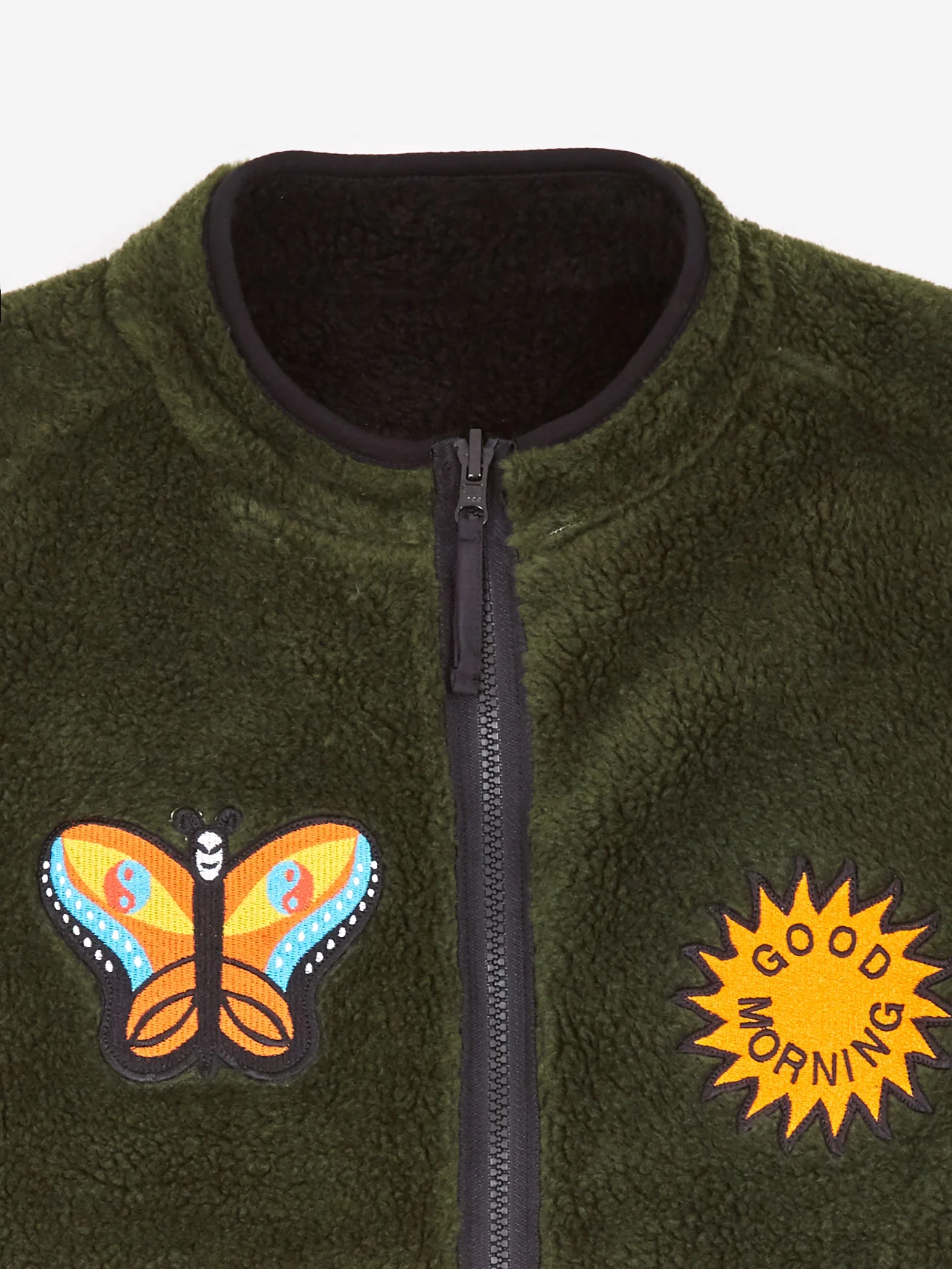 Good Morning Tapes LSD World Peace Reversible Zip Thru Vest - Black - Image 7