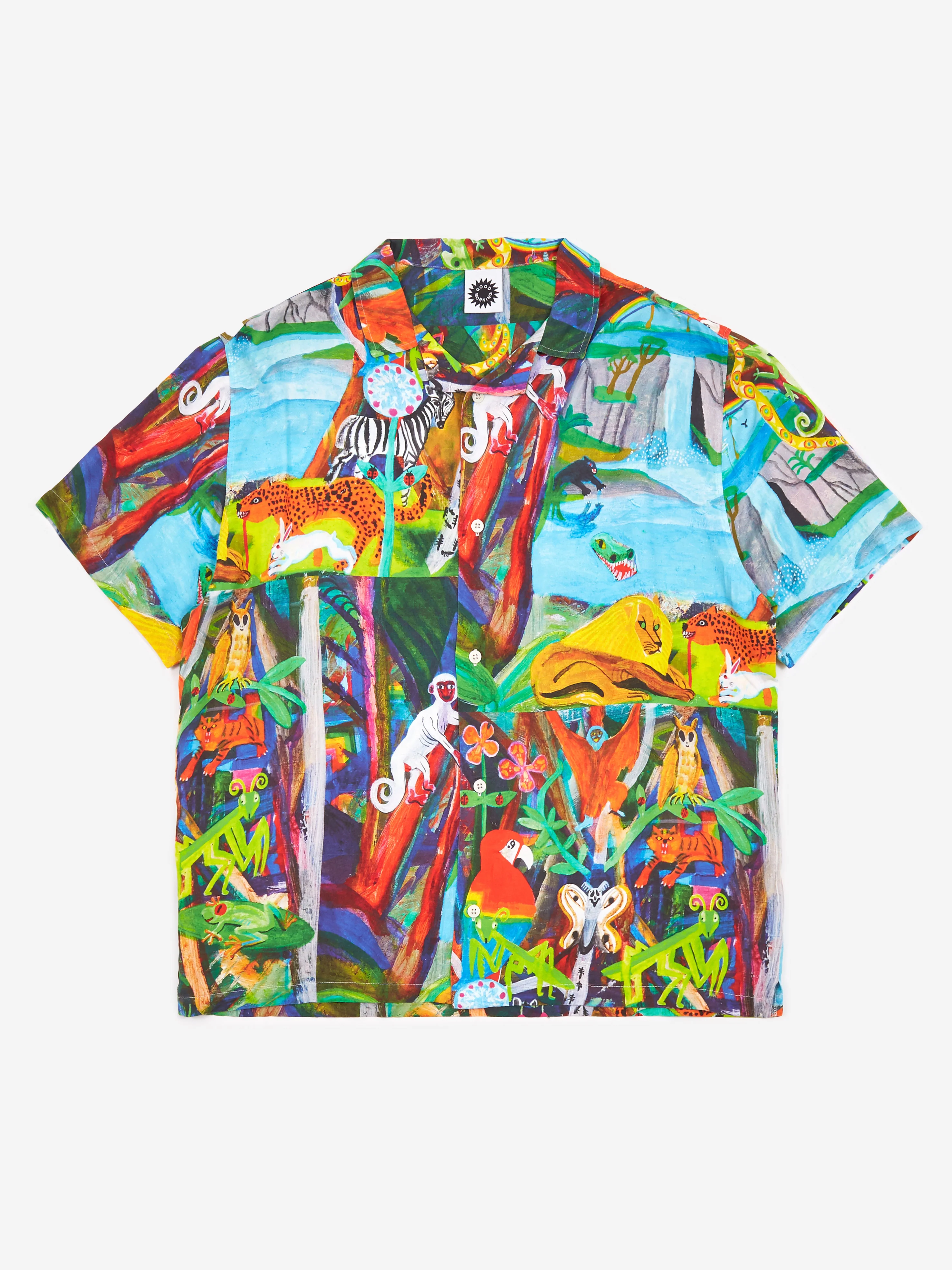 Good Morning Tapes LSD World Peace Shortsleeve Shirt - Jungle