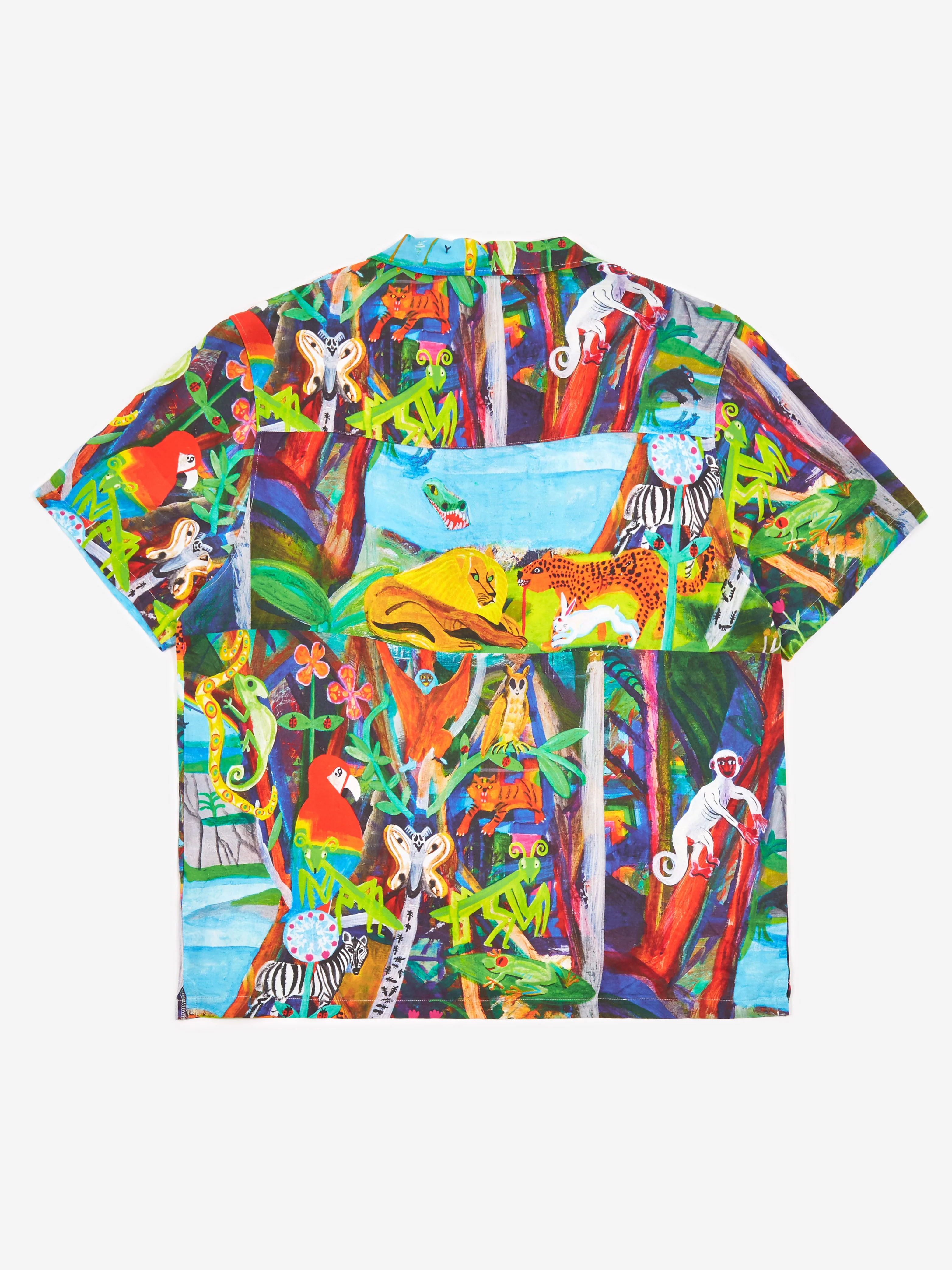 Good Morning Tapes LSD World Peace Shortsleeve Shirt - Jungle - Image 5
