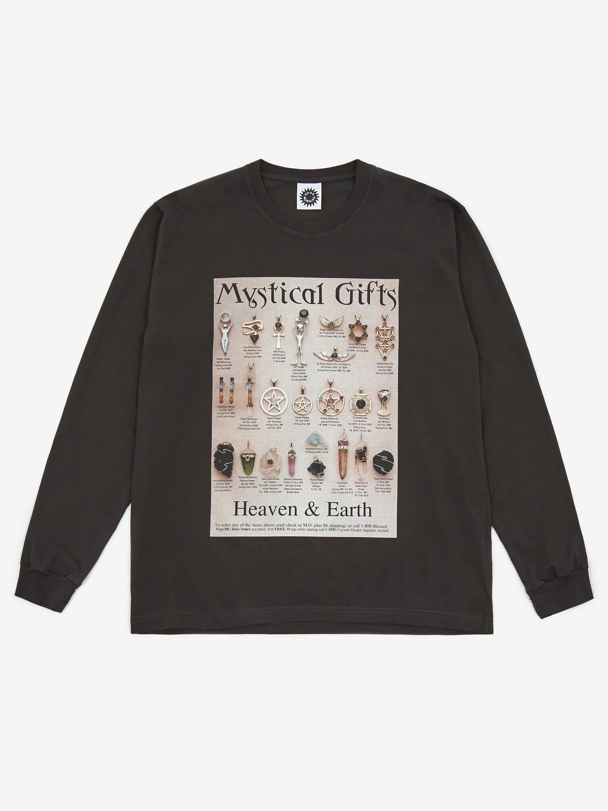Good Morning Tapes Mystical Gifts Longsleeve T-Shirt - Charcoal Black - Image 2