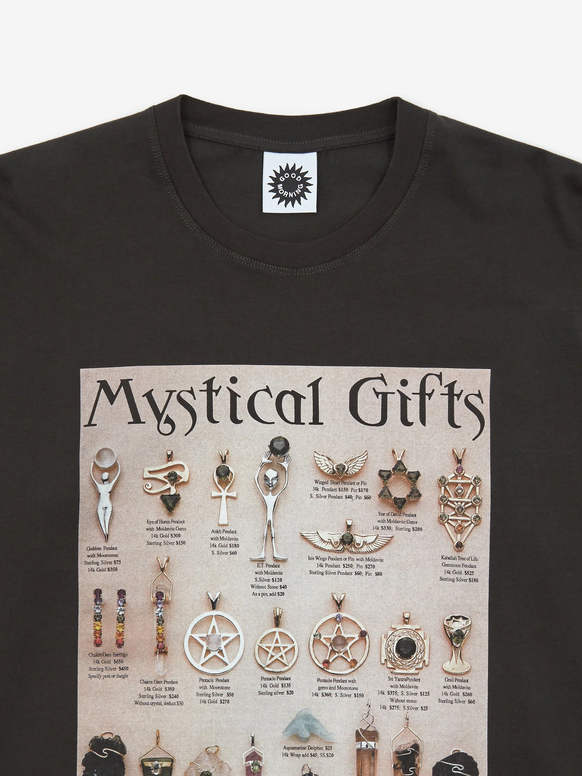 Good Morning Tapes Mystical Gifts Longsleeve T-Shirt - Charcoal Black - Image 3