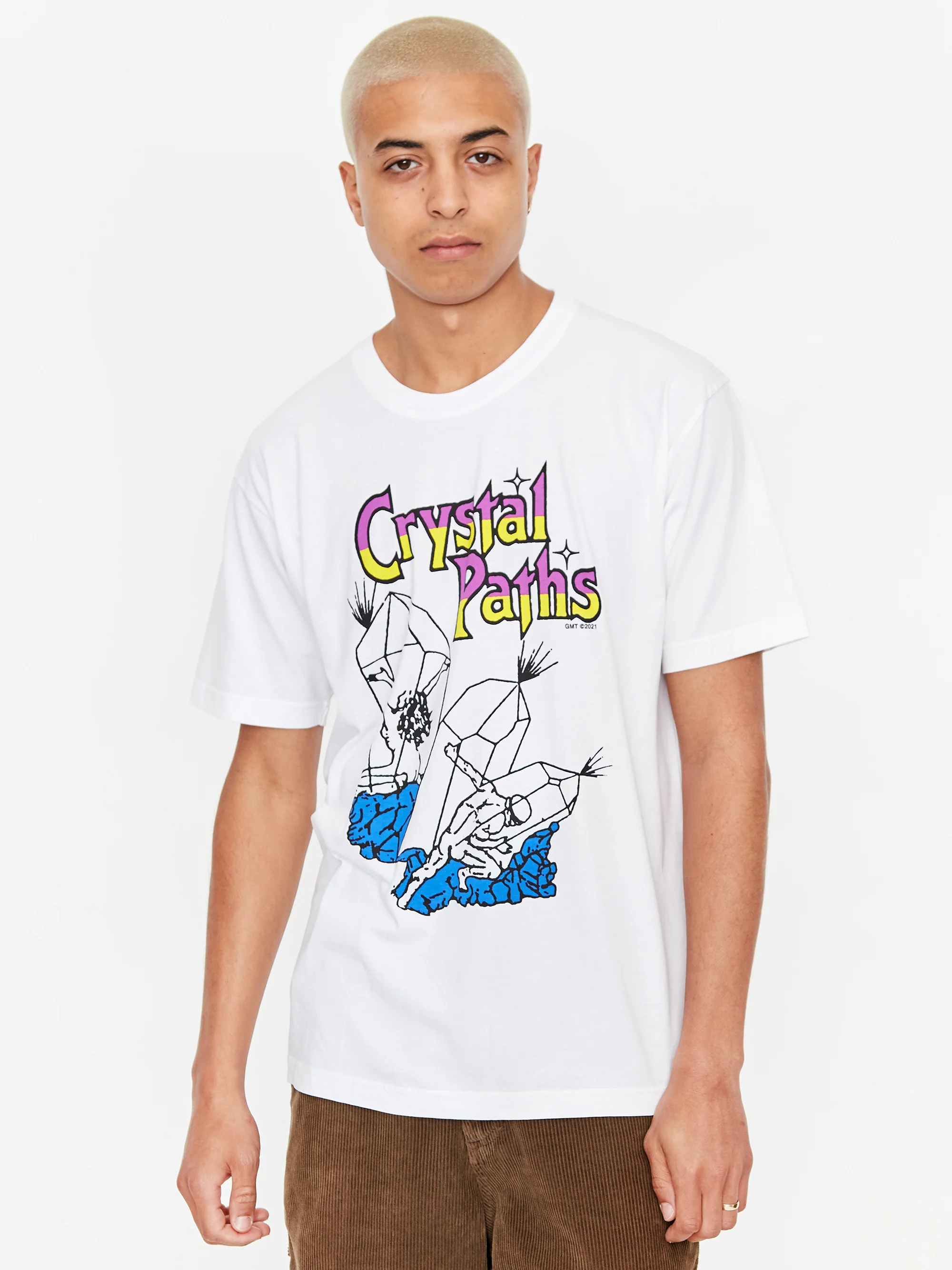 Good Morning Tapes Paths Shortsleeve T-Shirt - White - Image 5