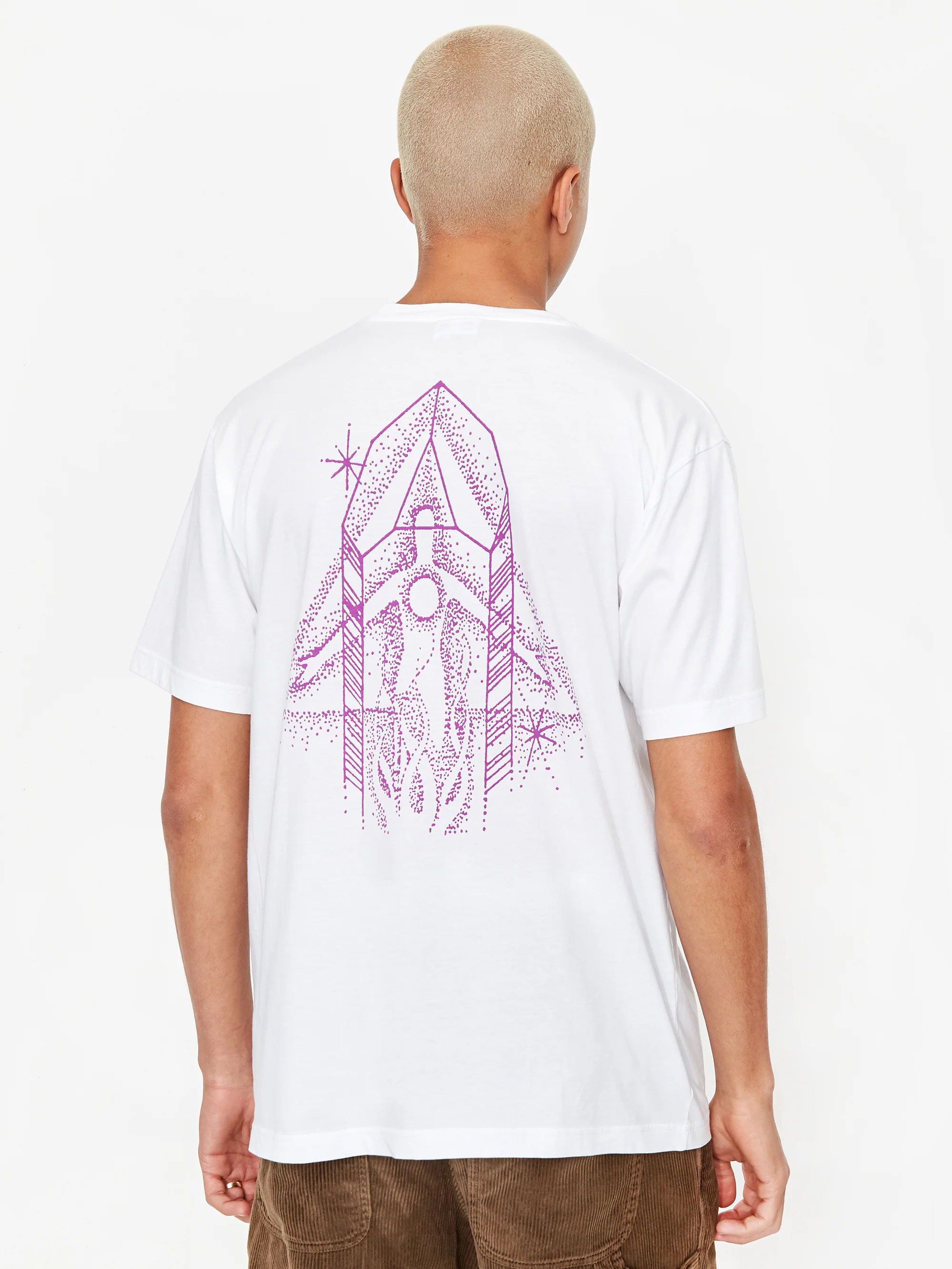 Good Morning Tapes Paths Shortsleeve T-Shirt - White - Image 7