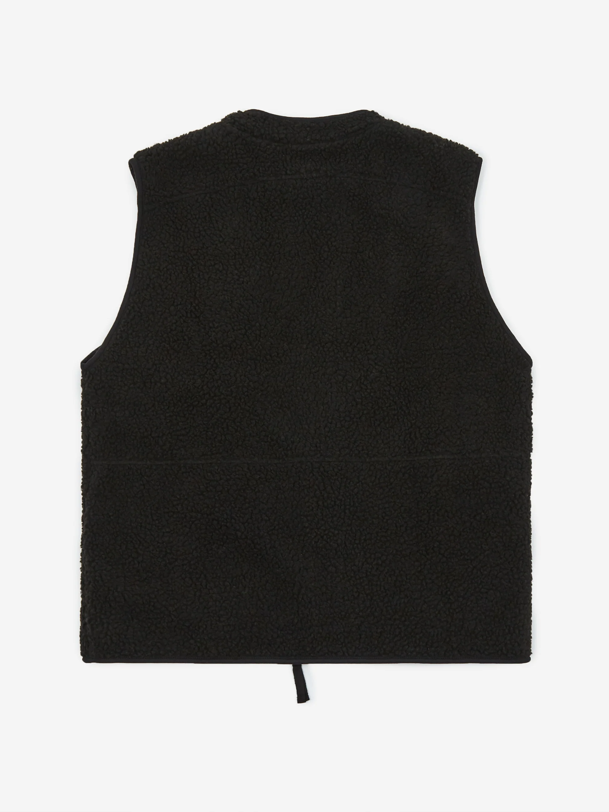 Good Morning Tapes Reversible Zip Through Vest - Black/Natural - Image 8