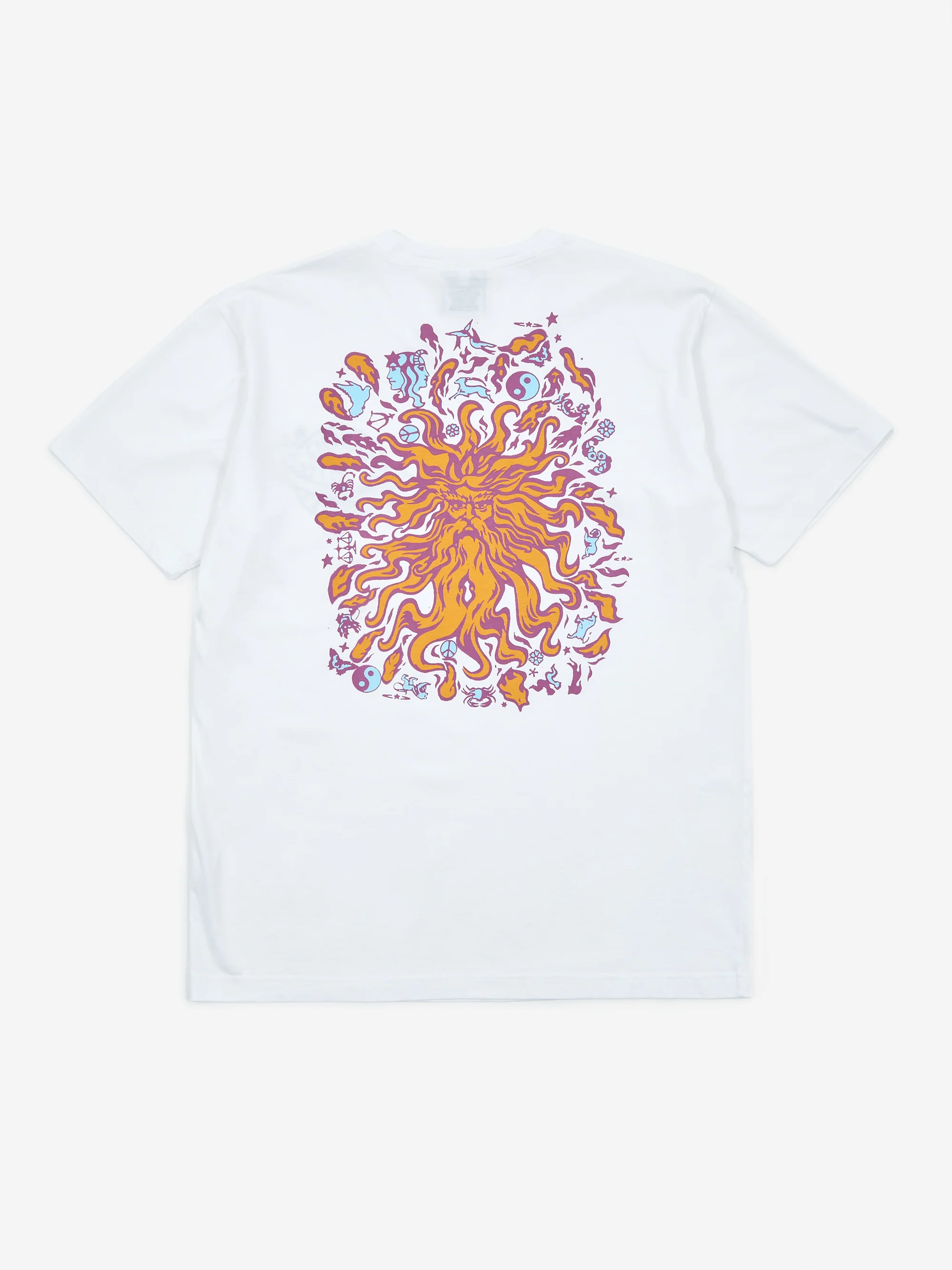 Good Morning Tapes Sun Signs Shortsleeve T-Shirt - White - Image 4