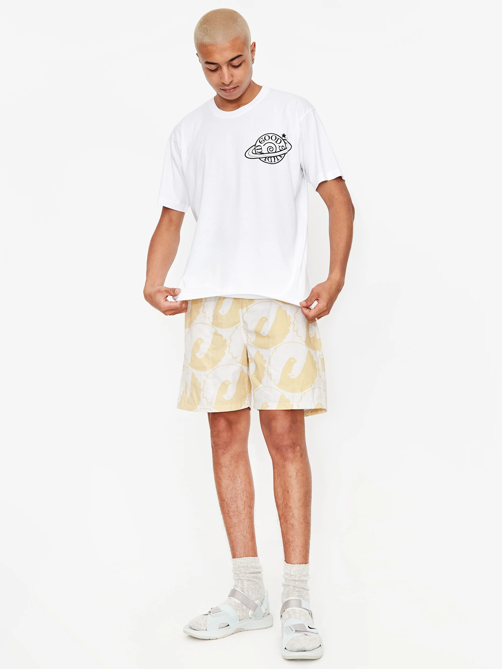 Good Morning Tapes Sun Signs Shortsleeve T-Shirt - White - Image 6
