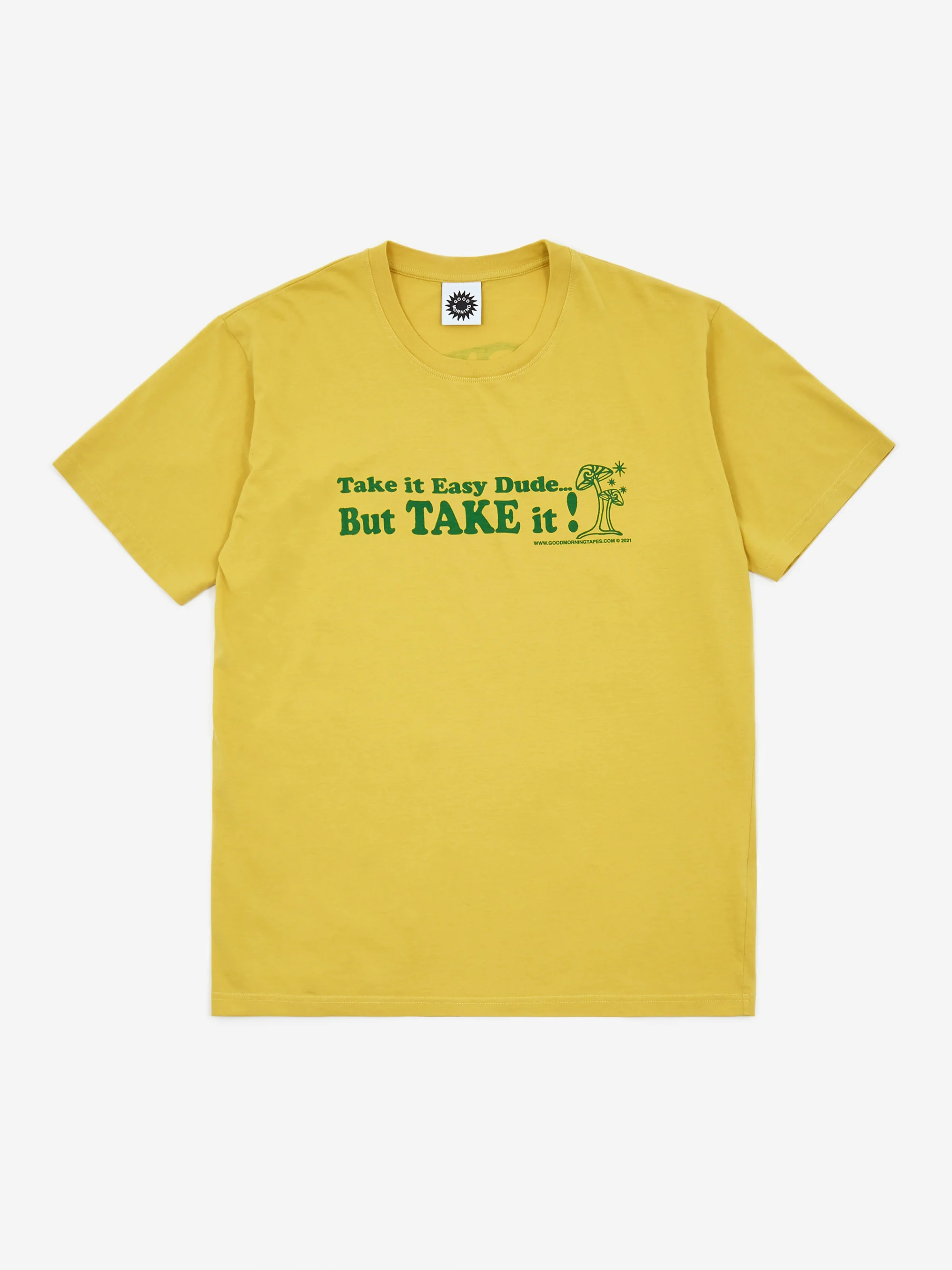 Good Morning Tapes Take It Easy Shortsleeve T-Shirt - Sunflower