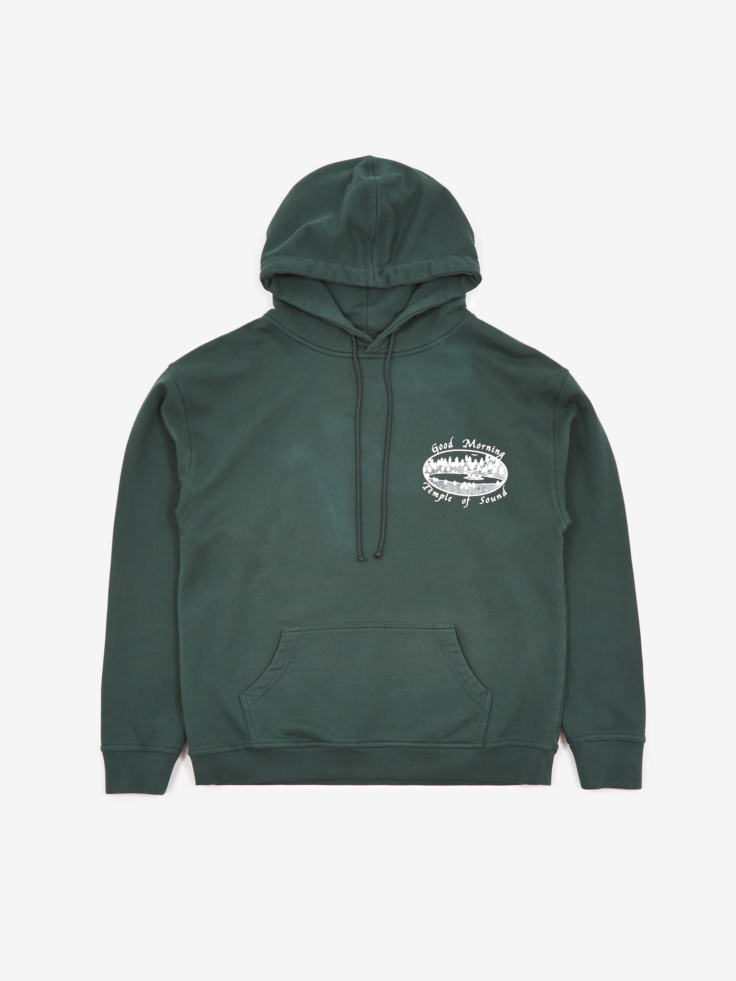 Good Morning Tapes Temple Of Sound Pullover Fleece Hoodie - Forest