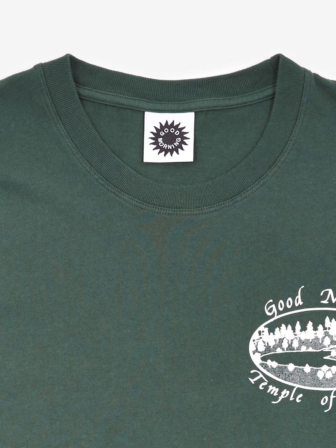Good Morning Tapes Temple Of Sound Shortsleeve T-Shirt - Forest - Image 2