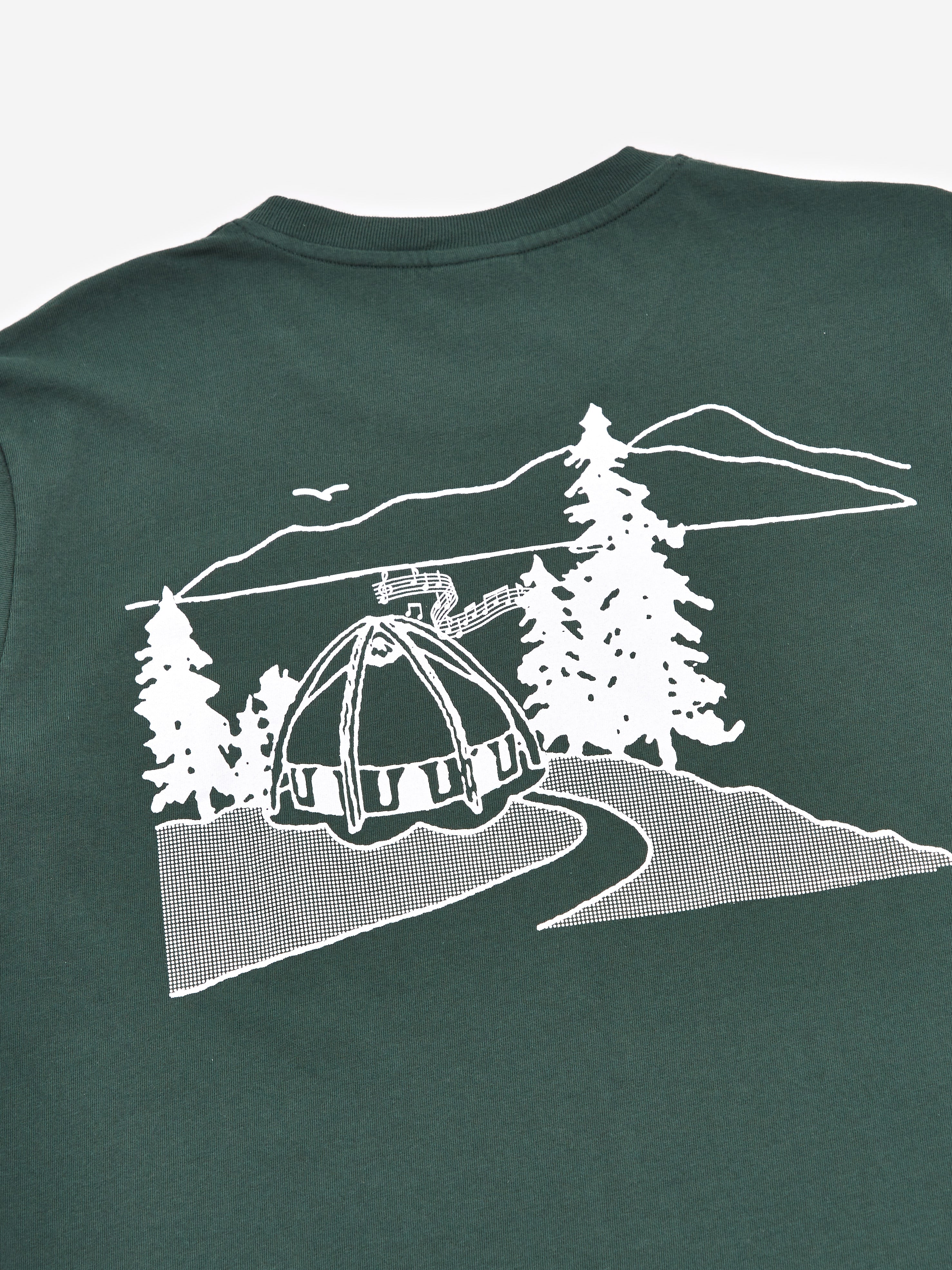 Good Morning Tapes Temple Of Sound Shortsleeve T-Shirt - Forest - Image 3