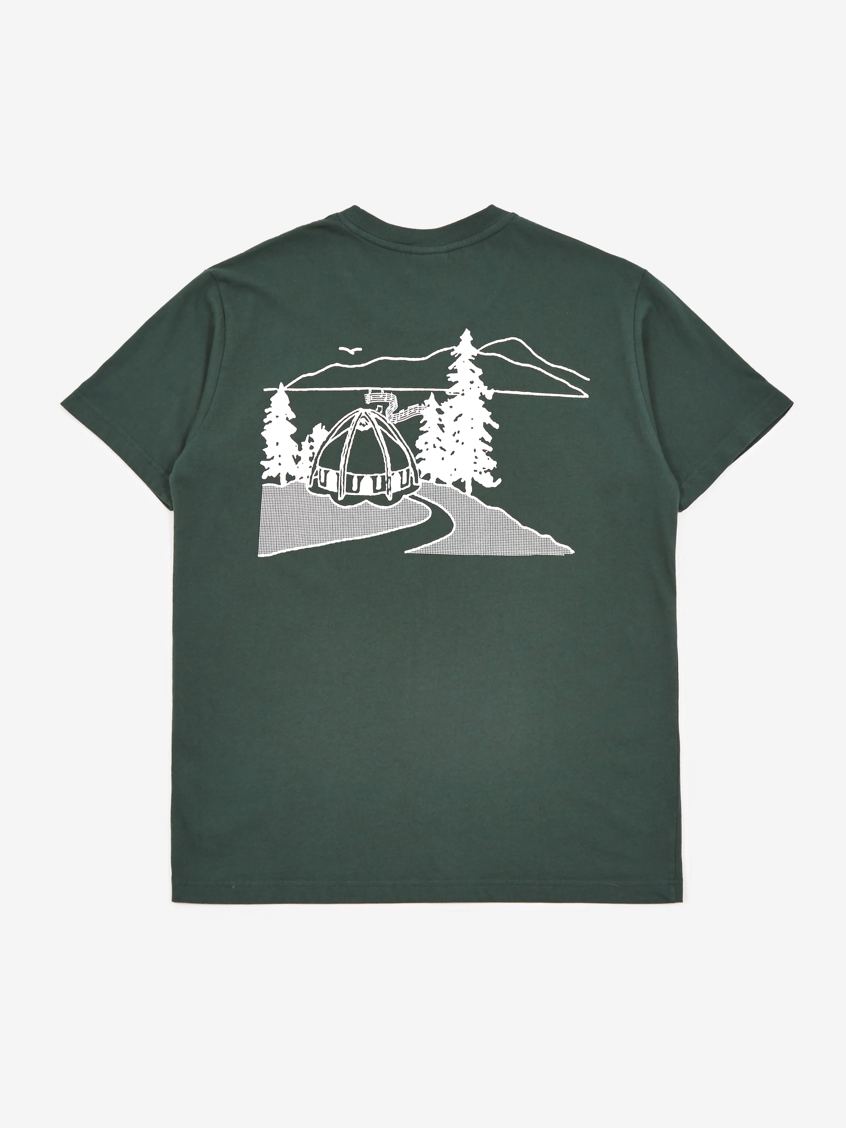 Good Morning Tapes Temple Of Sound Shortsleeve T-Shirt - Forest - Image 4
