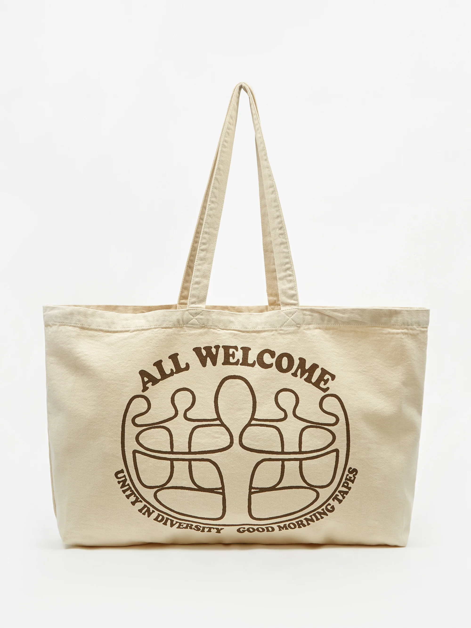 Good Morning Tapes Unity In Diversity Canvas Tote Bag - Natural