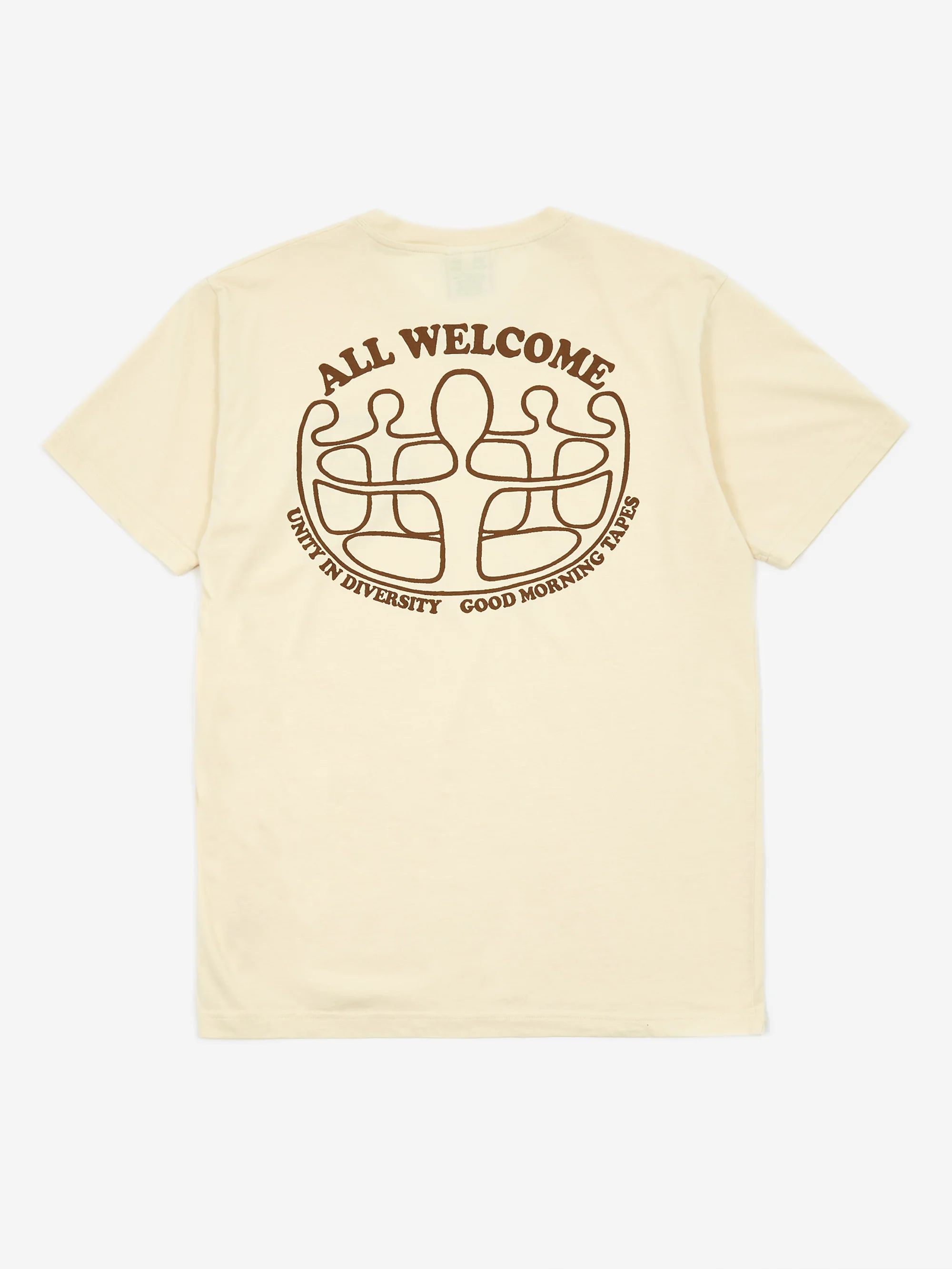 Good Morning Tapes Unity In Diversity Shortsleeve T-Shirt - Natural - Image 4
