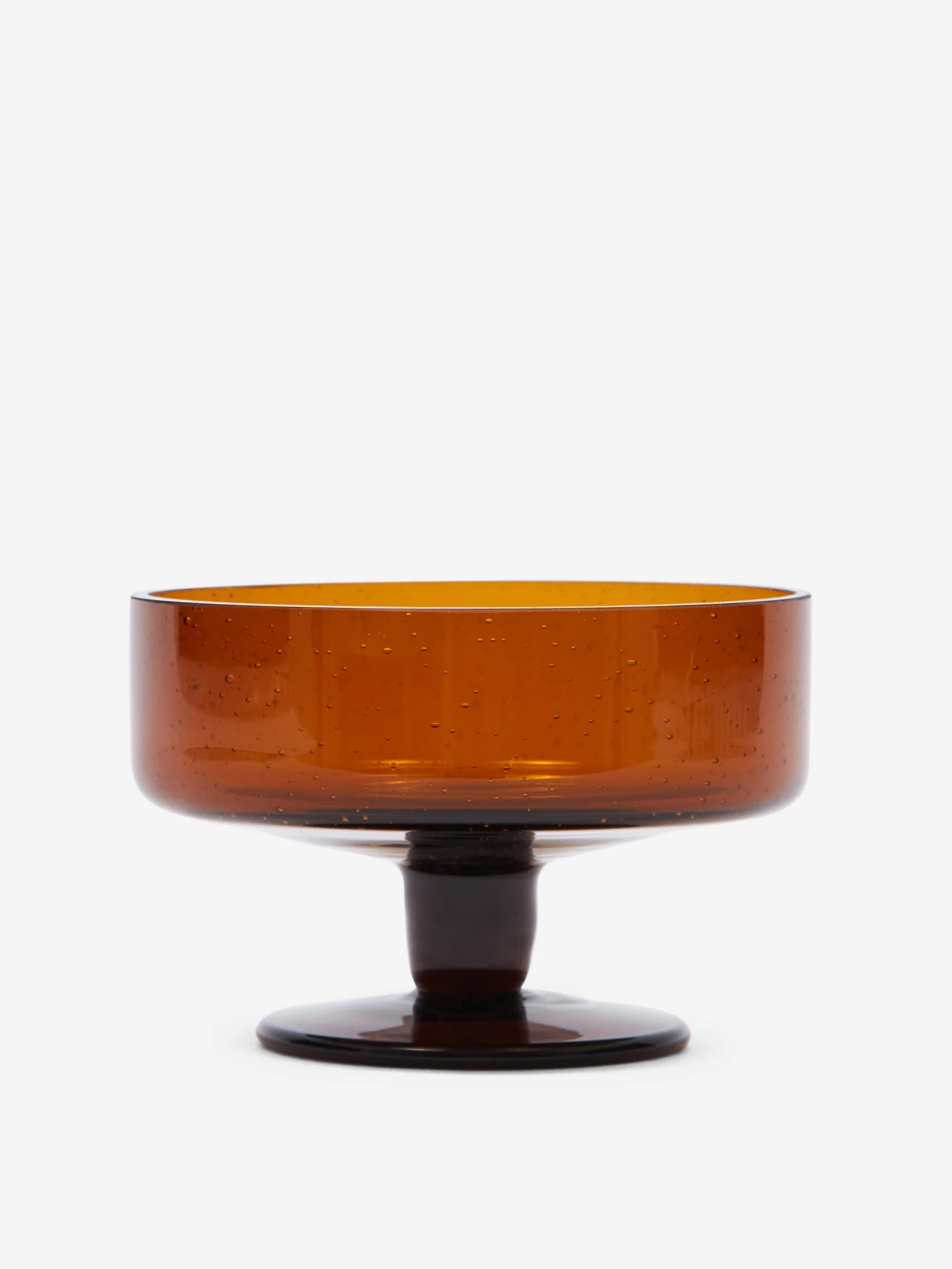 Goodhood Lifestore Bubble Glass - Champagne Saucer - Amber