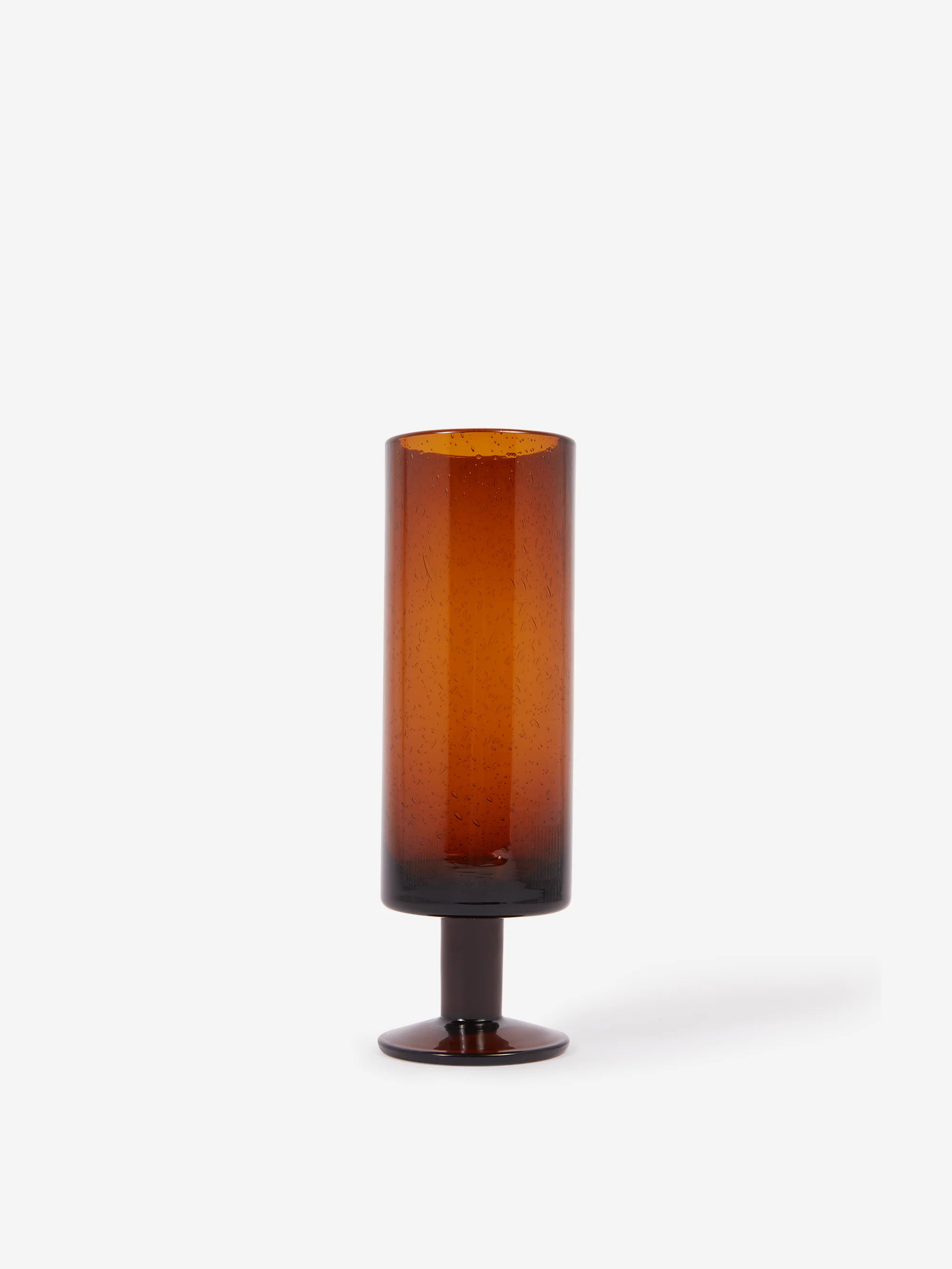 Goodhood Lifestore Bubble Glass - Flute - Amber