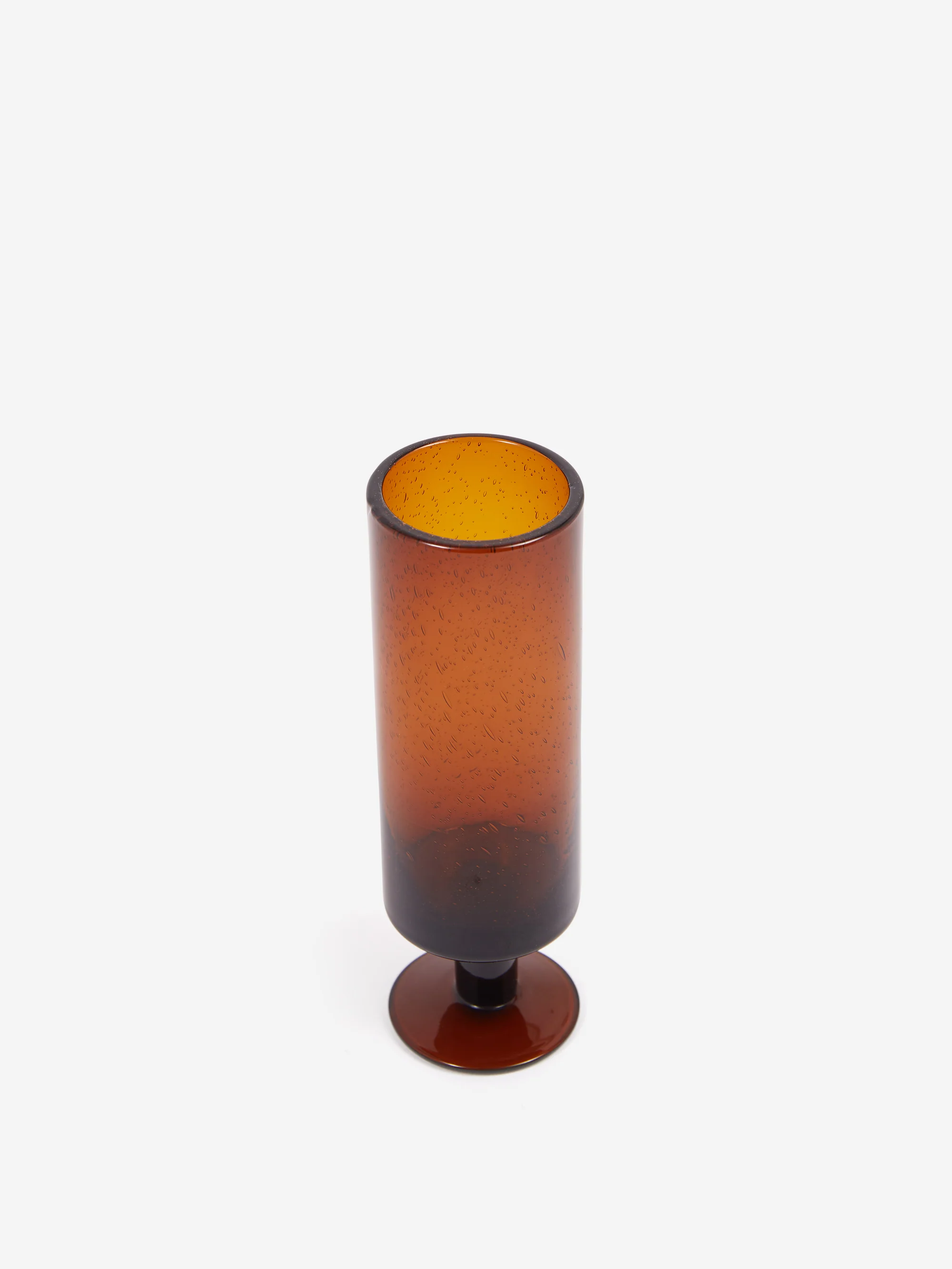 Goodhood Lifestore Bubble Glass - Flute - Amber - Image 4