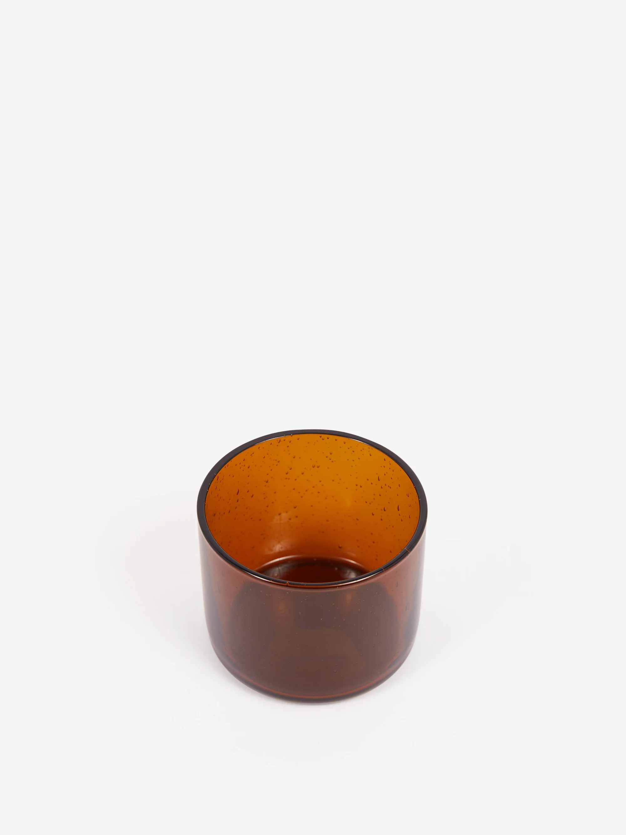 Goodhood Lifestore Bubble Glass - Low Tumbler - Amber - Image 2