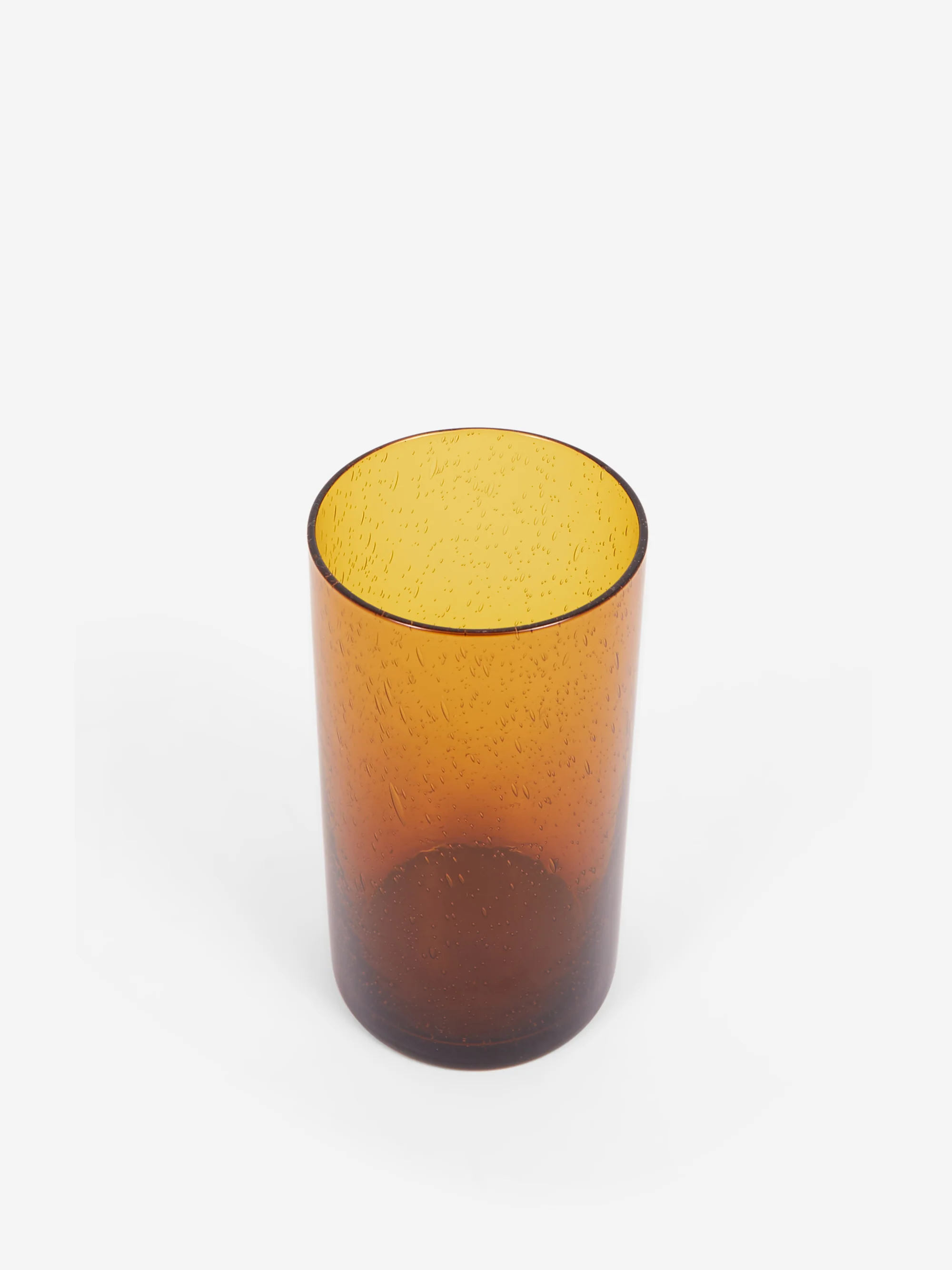 Goodhood Lifestore Bubble Glass - Tall Tumbler - Amber - Image 3