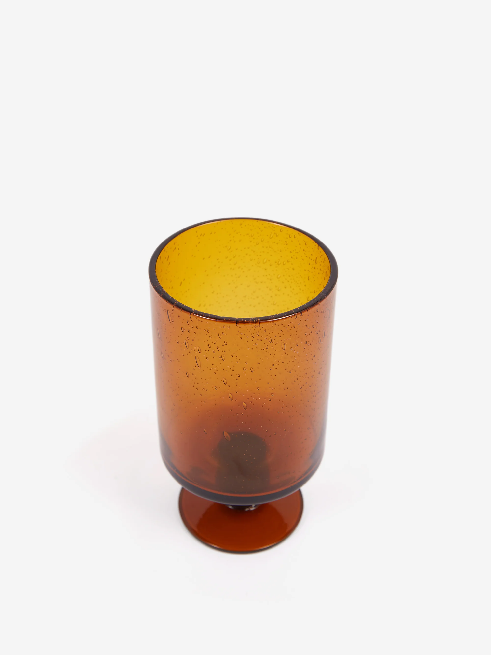 Goodhood Lifestore Bubble Glass - Wine - Amber - Image 2