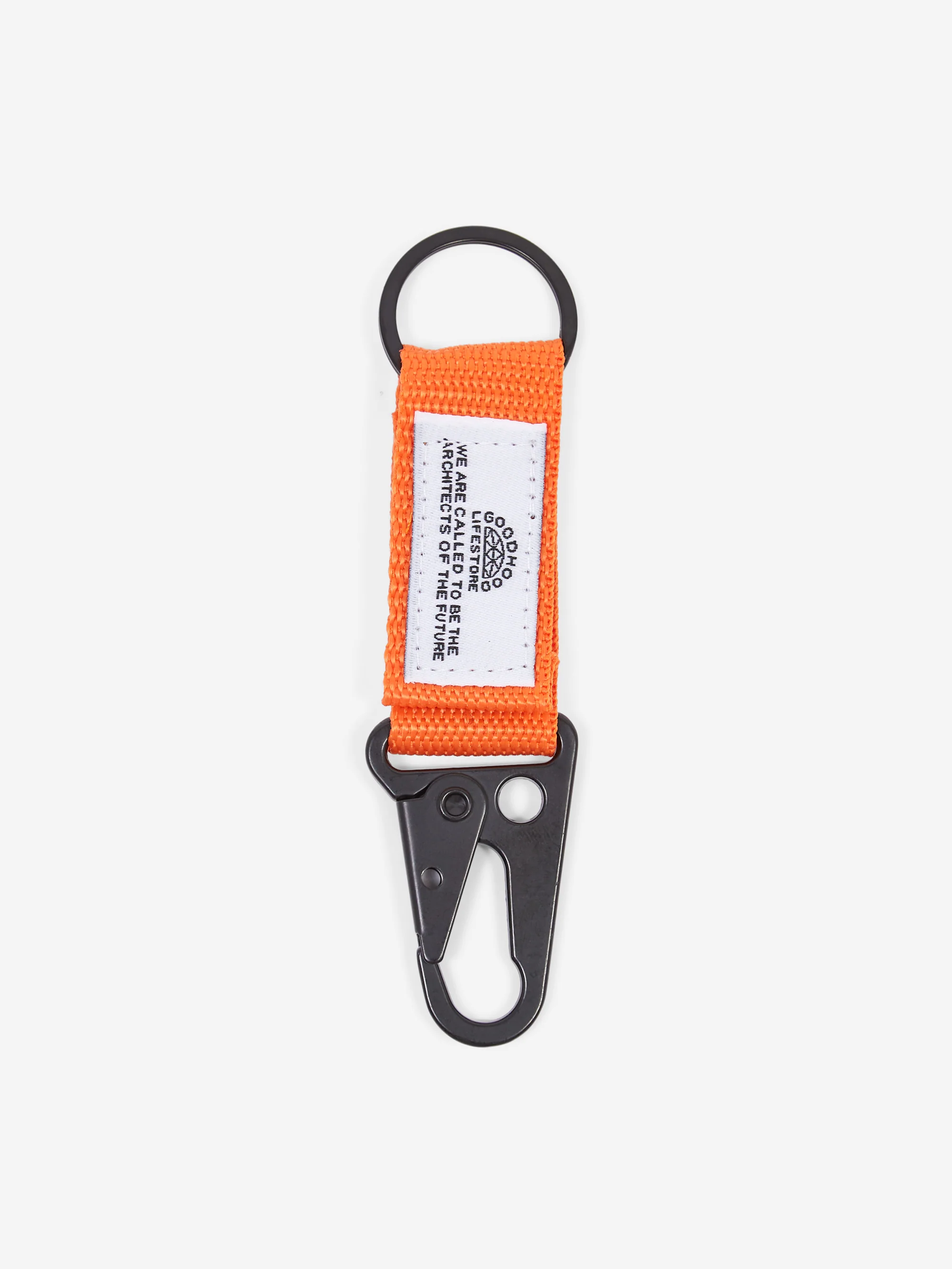 Goodhood Lifestore Carabiner Keyring - Orange