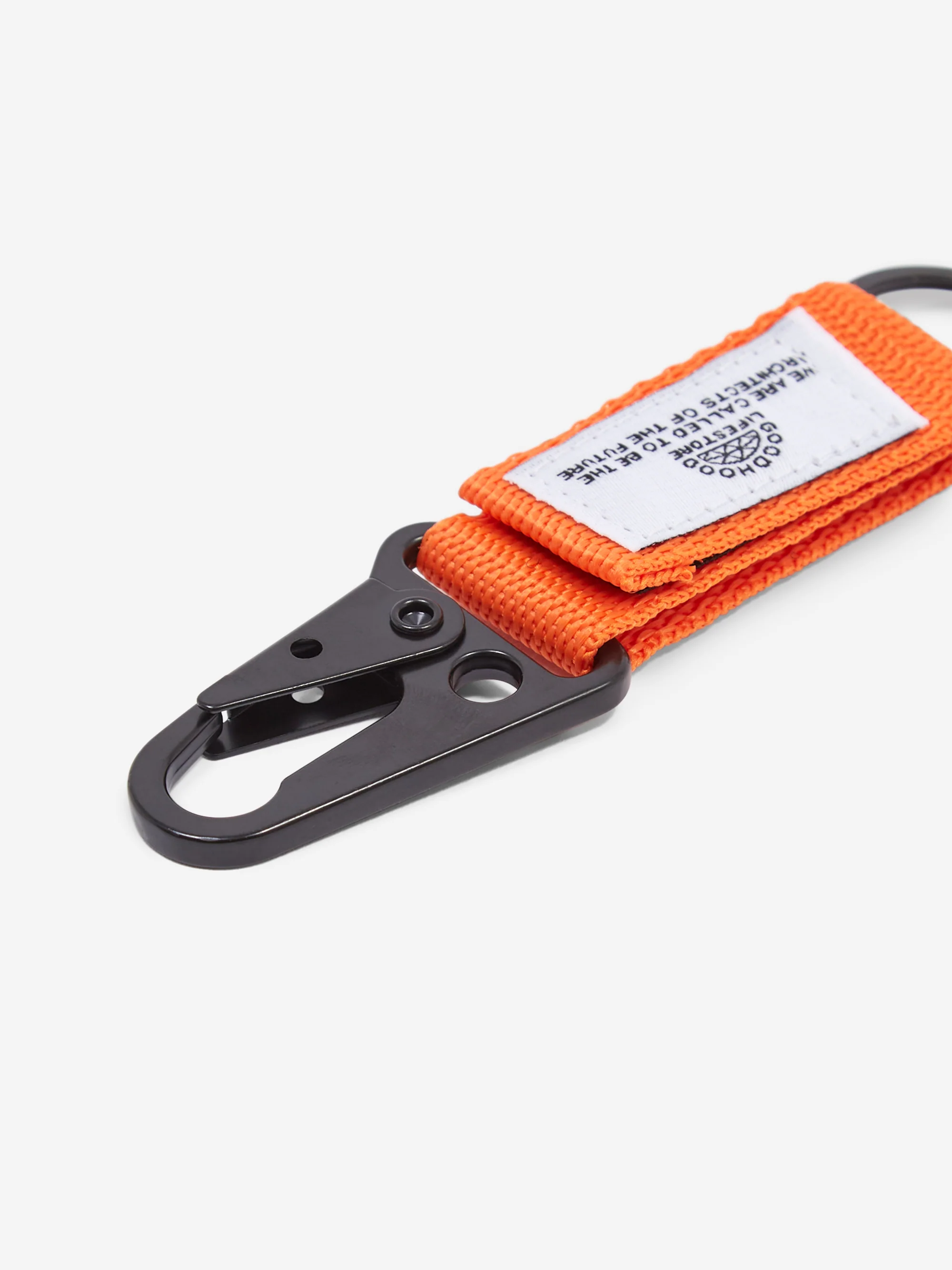 Goodhood Lifestore Carabiner Keyring - Orange - Image 2