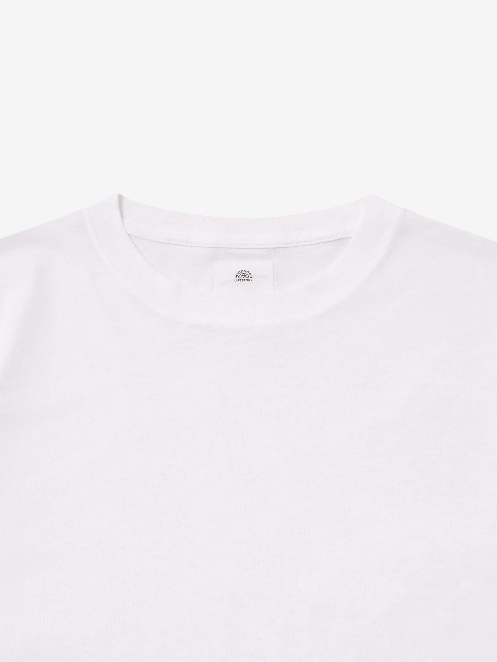 Goodhood Lifestore Classic T-Shirt 160gsm - White - Image 4