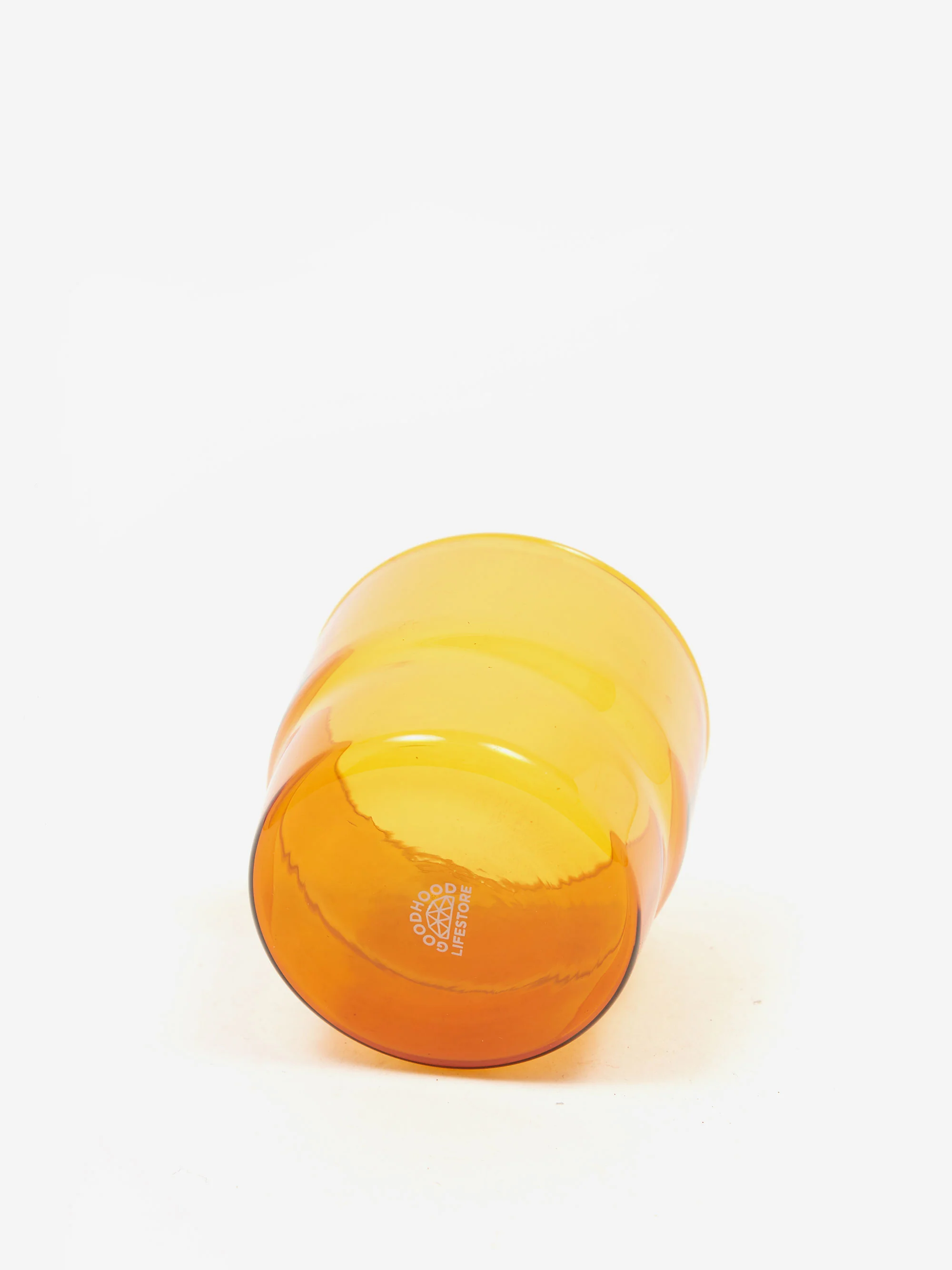 Goodhood Lifestore Glass Stacking Tumbler 300ml - Amber - Image 2