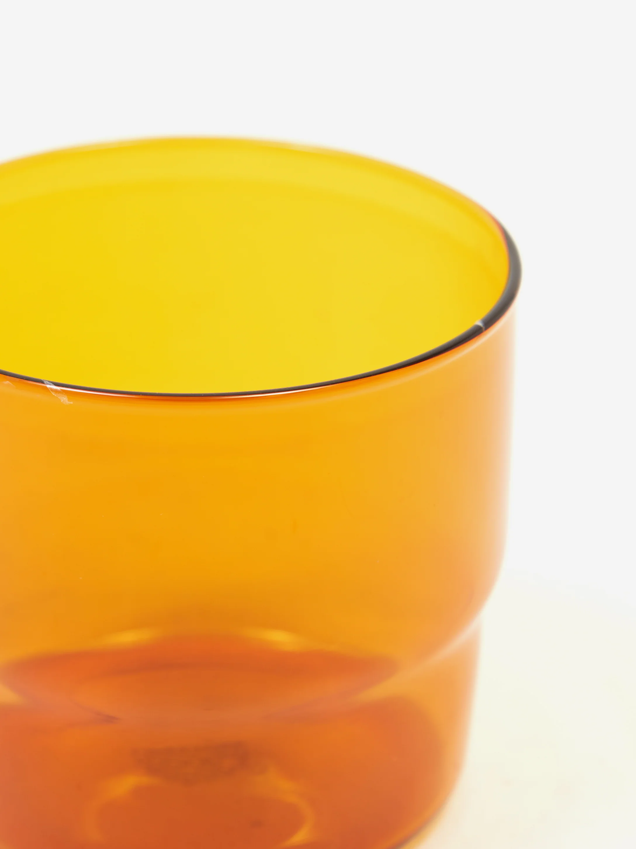 Goodhood Lifestore Glass Stacking Tumbler 300ml - Amber - Image 3