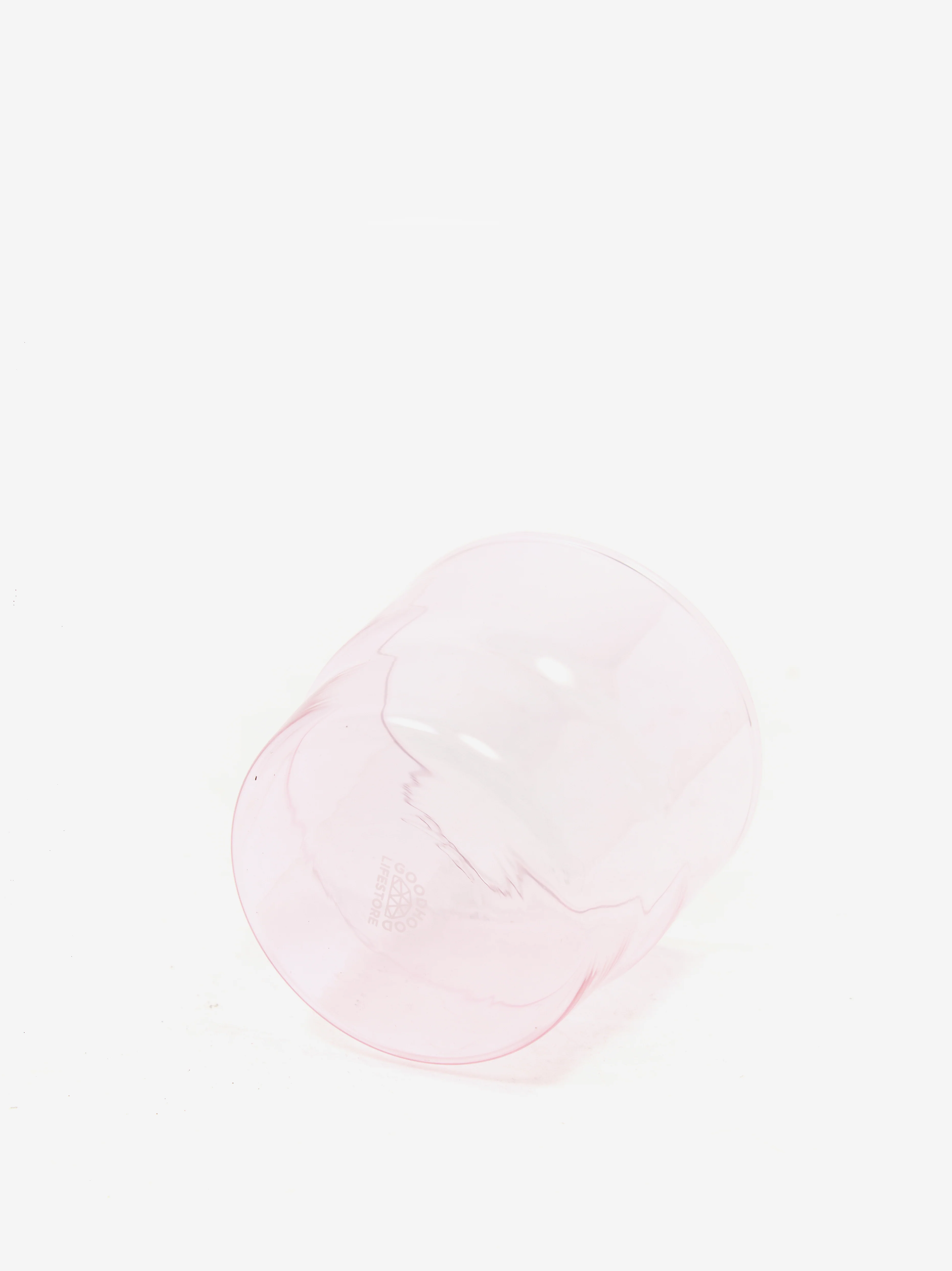 Goodhood Lifestore Glass Stacking Tumbler 300ml - Pink - Image 2