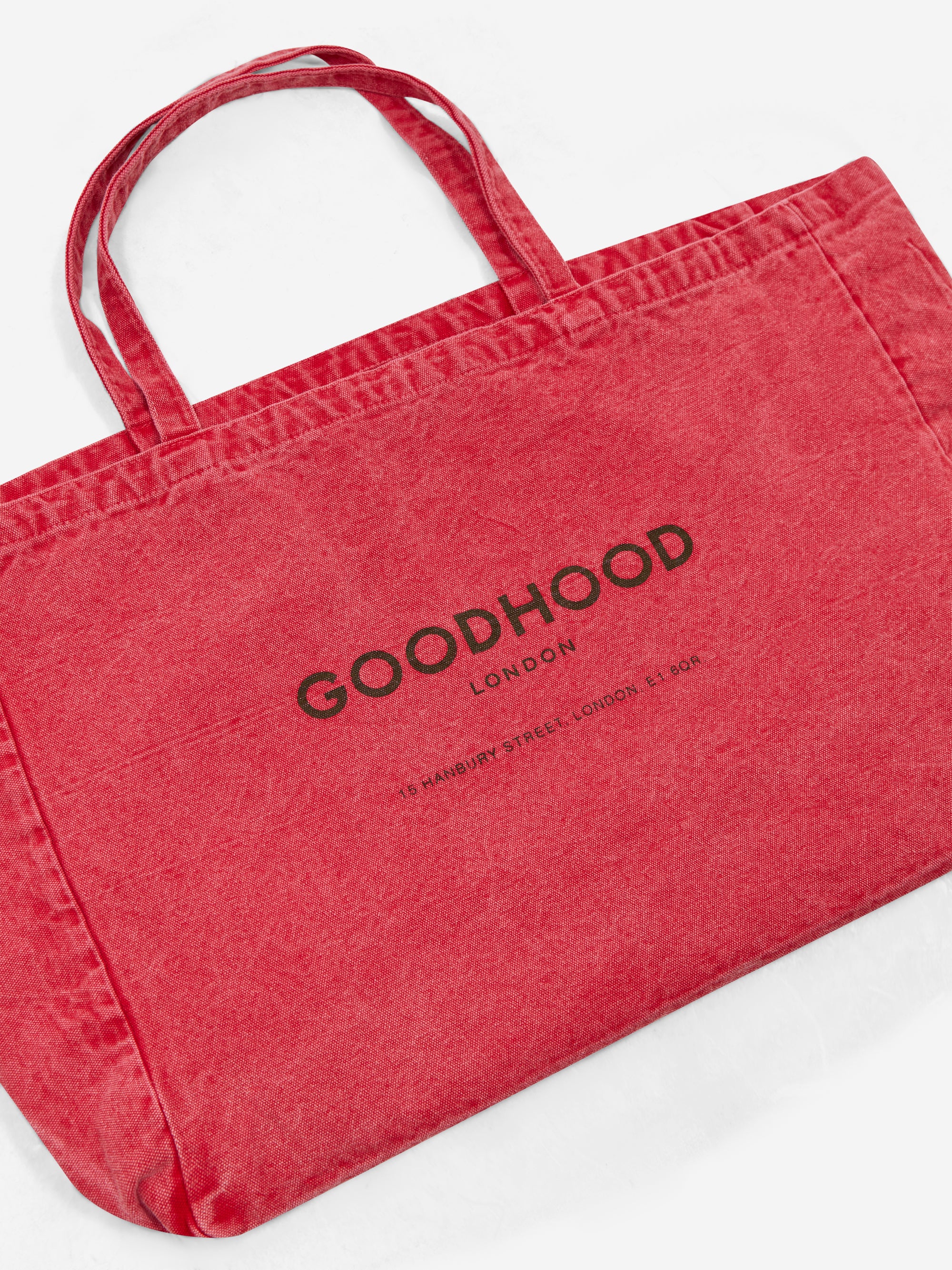 Goodhood London Tote Bag Large - Red - Image 2