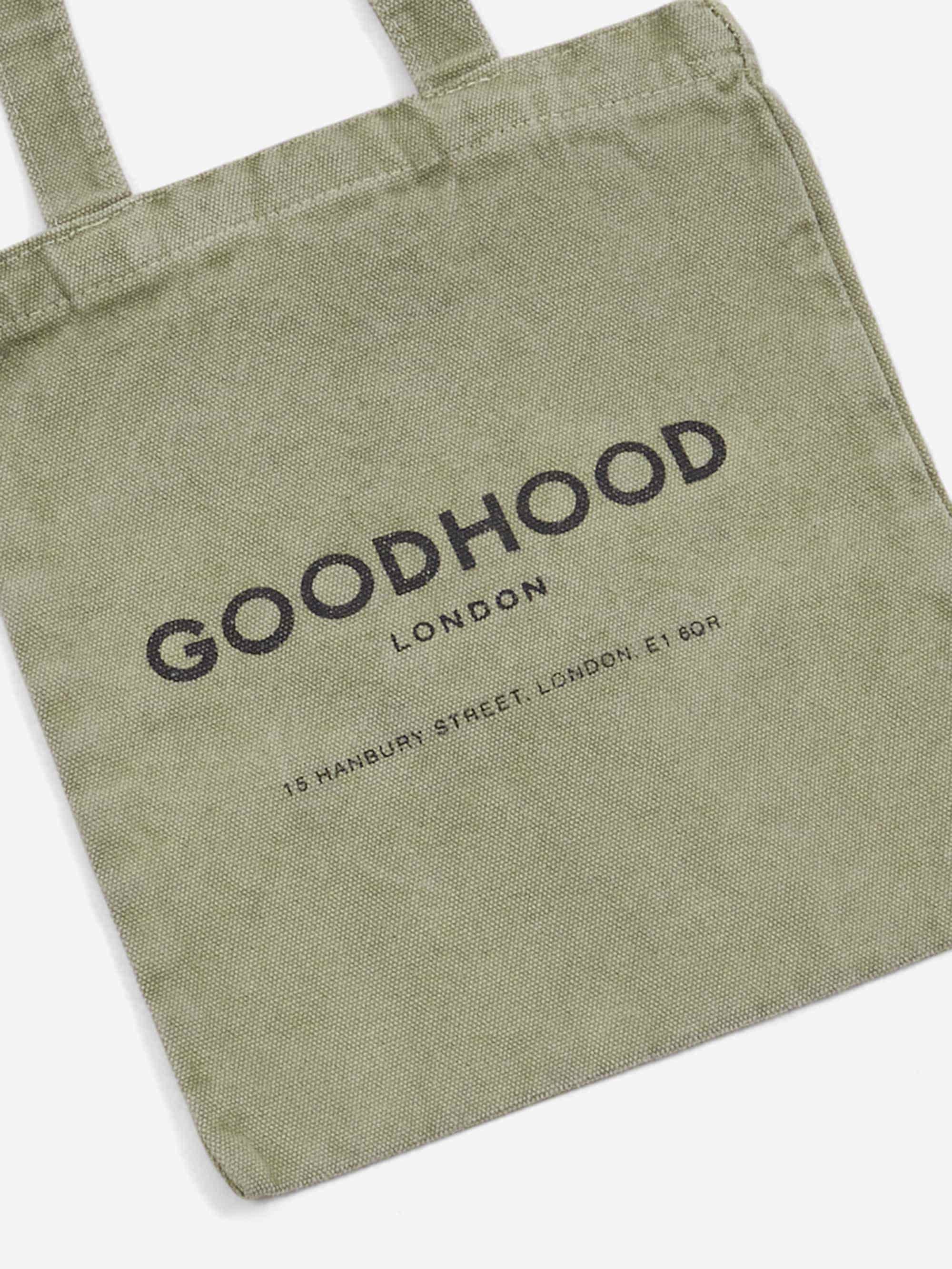 Goodhood London Tote Bag Small - Olive - Image 2