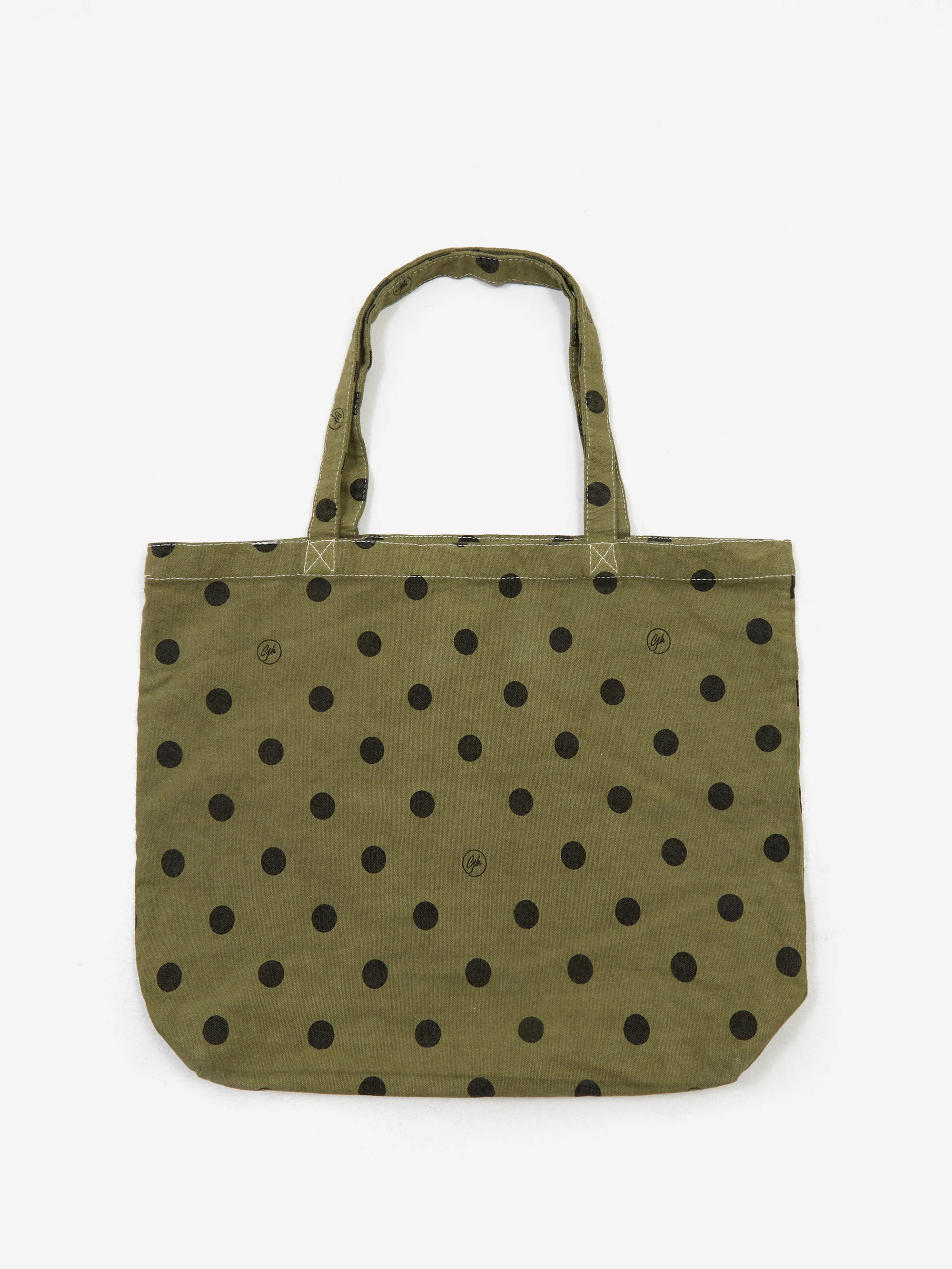 Goodhood London Medium Polka Dot Tote Bag - Olive