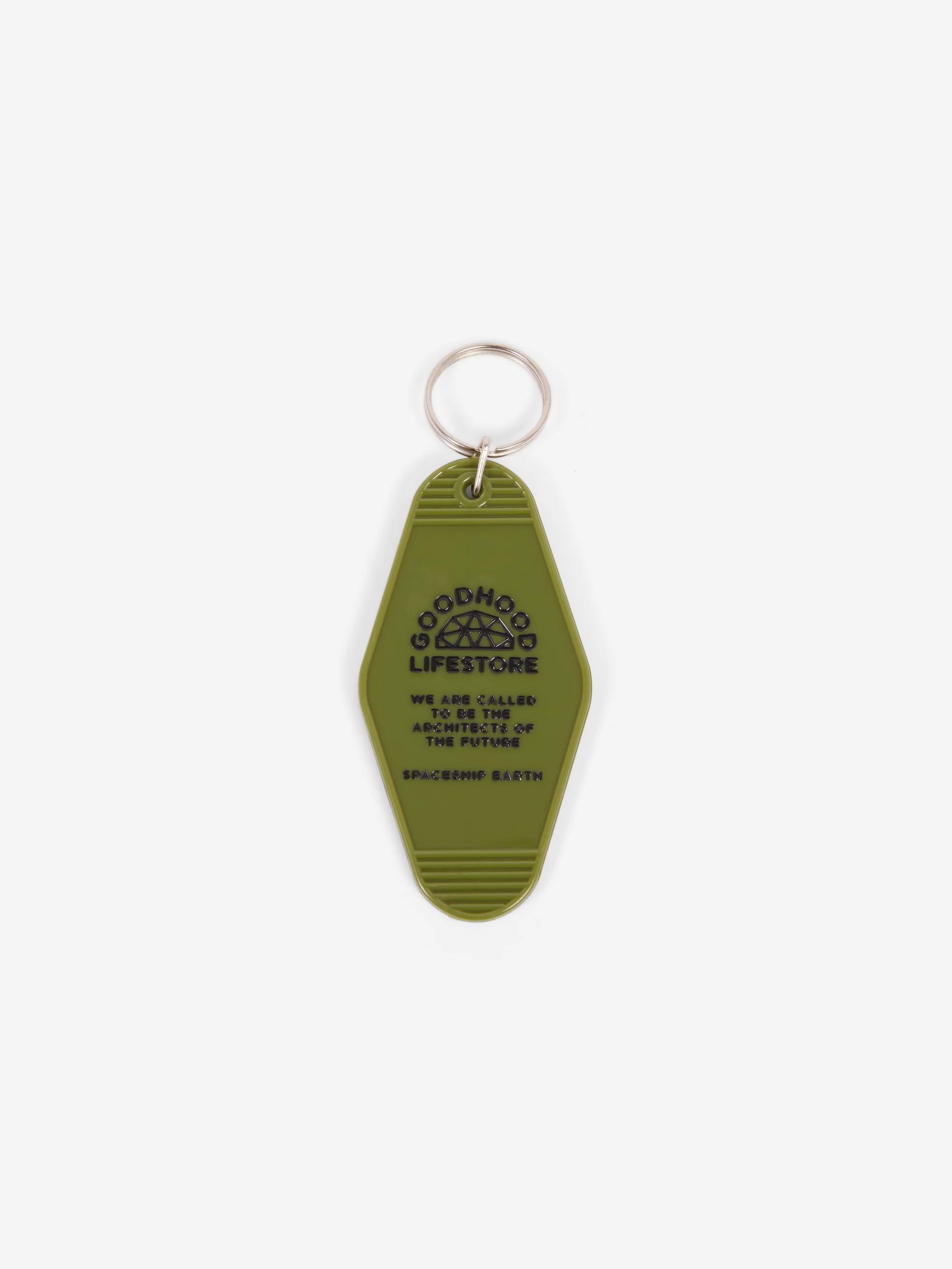 Goodhood Lifestore Motel Keyring - Olive