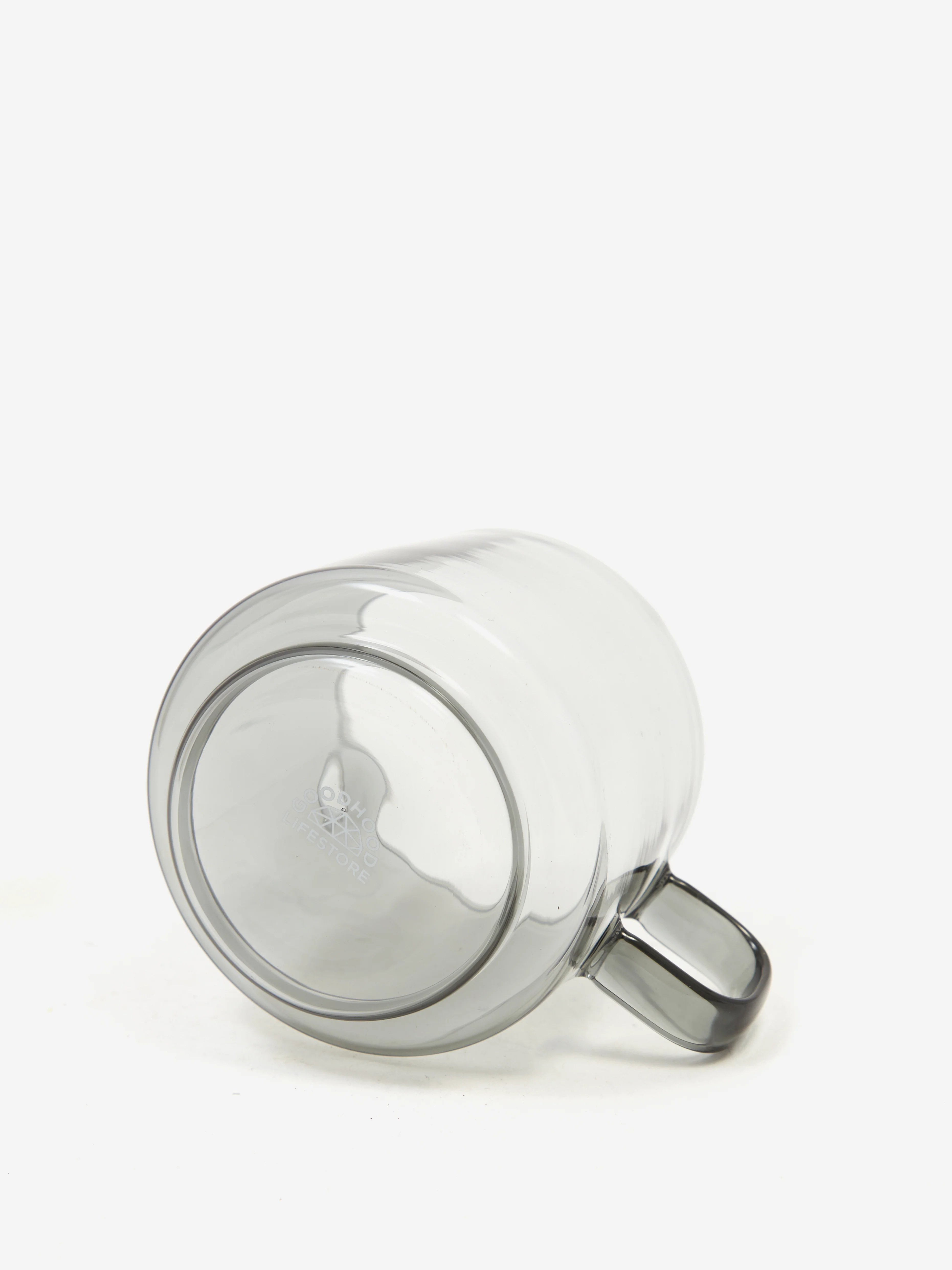 Goodhood Lifestore Retro Glass Mug - Dark Grey - Image 2