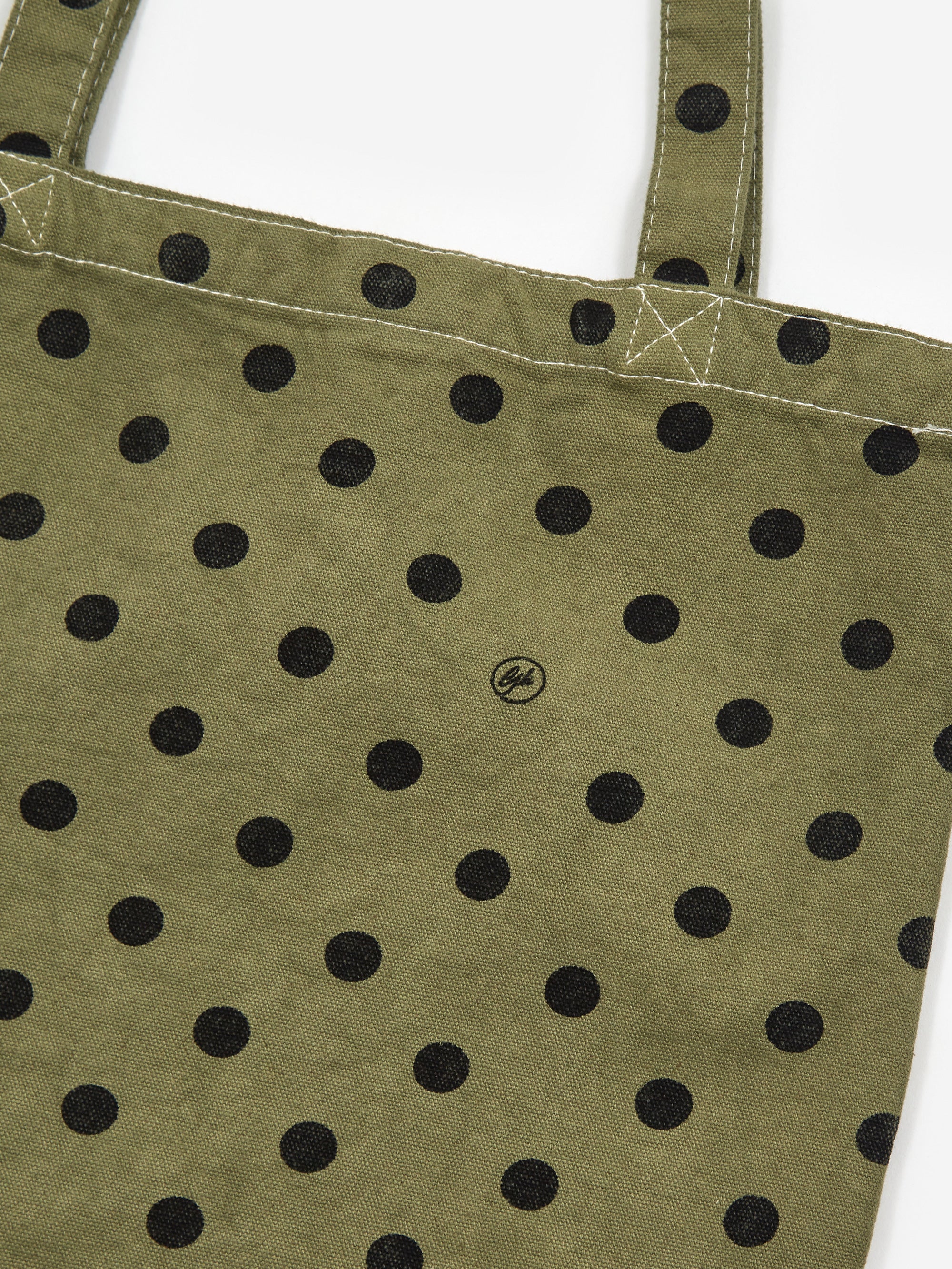 Goodhood Lifestore Small Polka Dot Tote Bag - Olive - Image 2