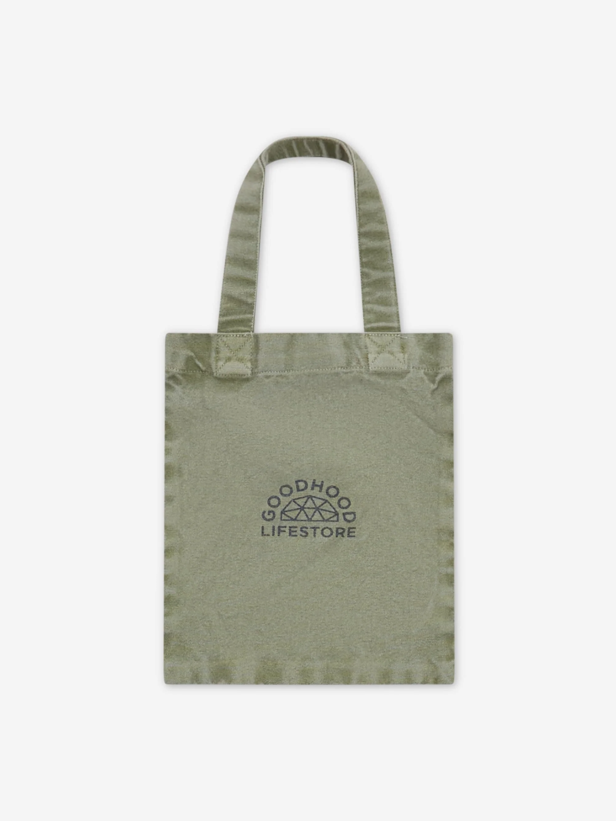Goodhood Lifestore Tote Bag Small - Washed Olive