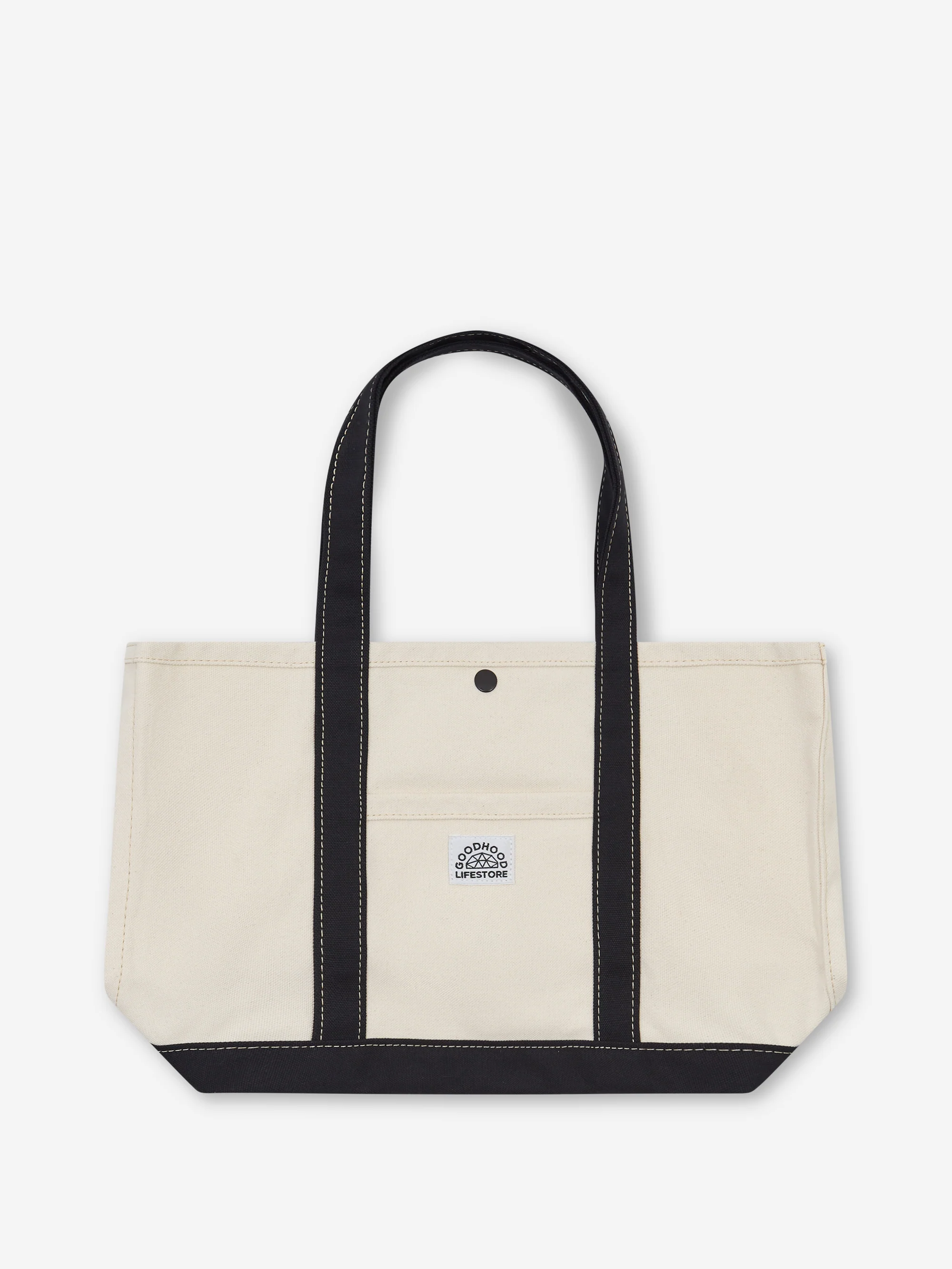 Goodhood Lifestore Worker Tote Bag Made In Japan - Medium - Ecru/Black