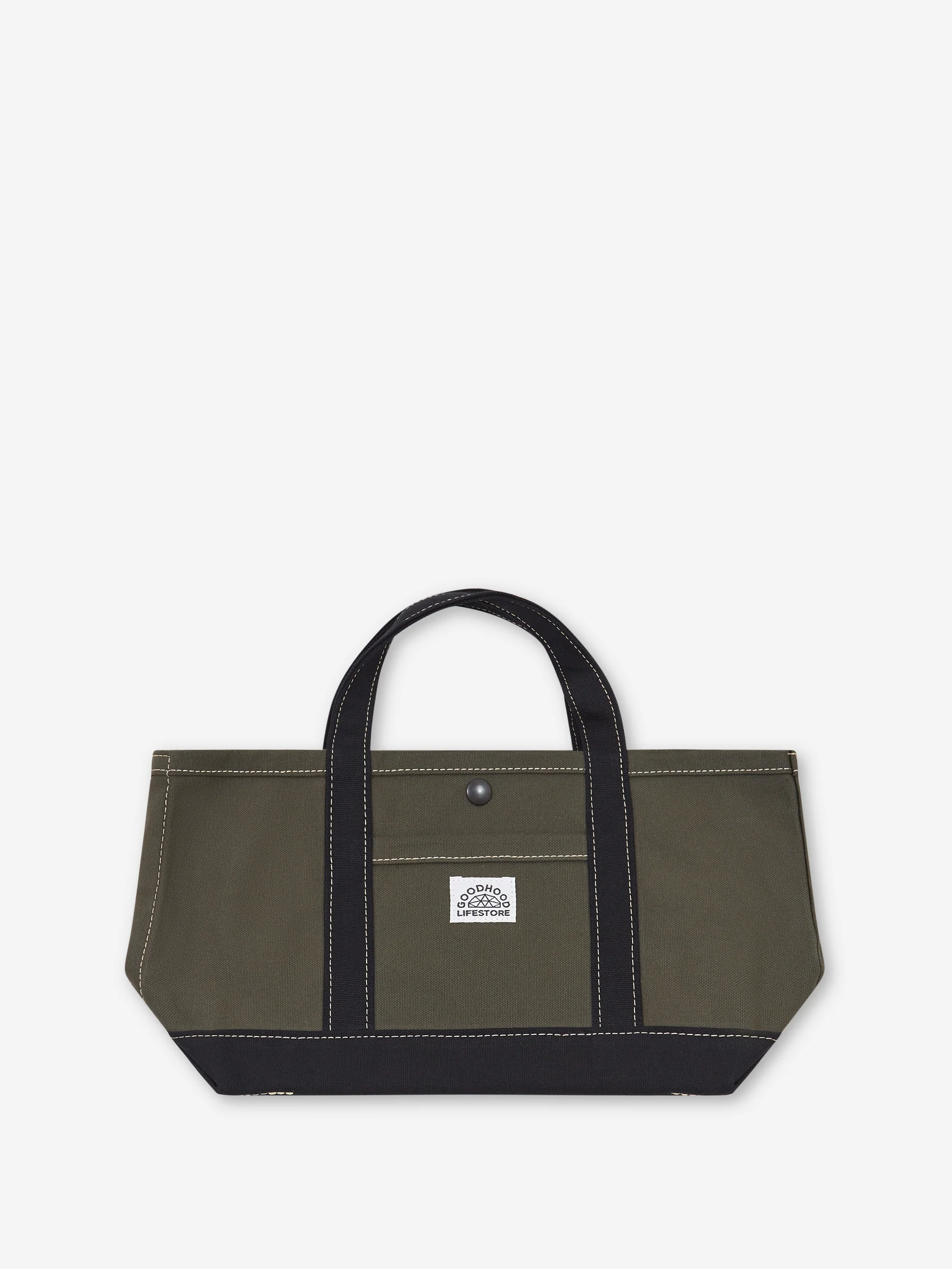 Goodhood Lifestore Worker Tote Bag Made In Japan - Small - Olive/Black