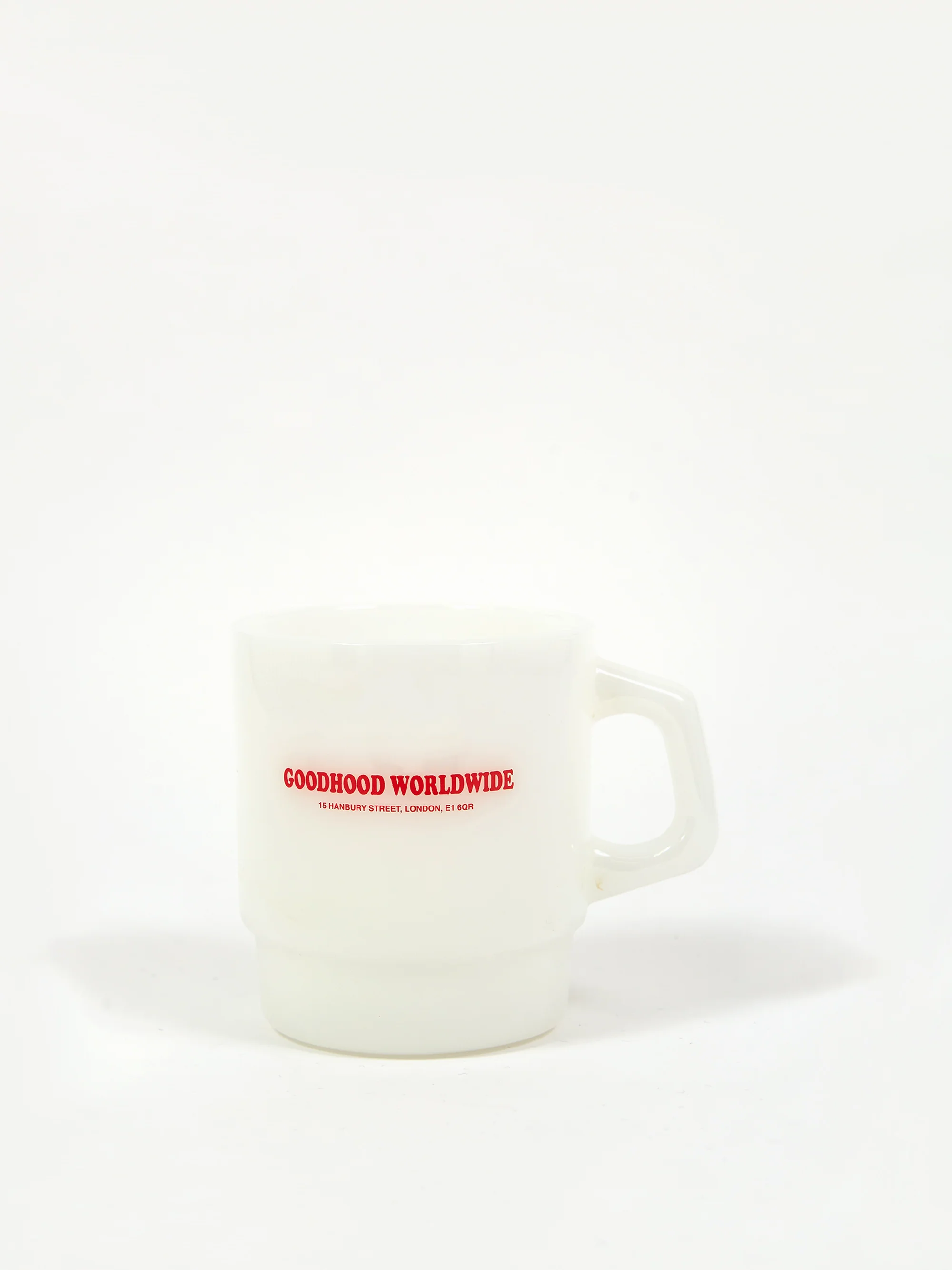 Goodhood Worldwide WTAF Glass Milk Mug - White - Image 2