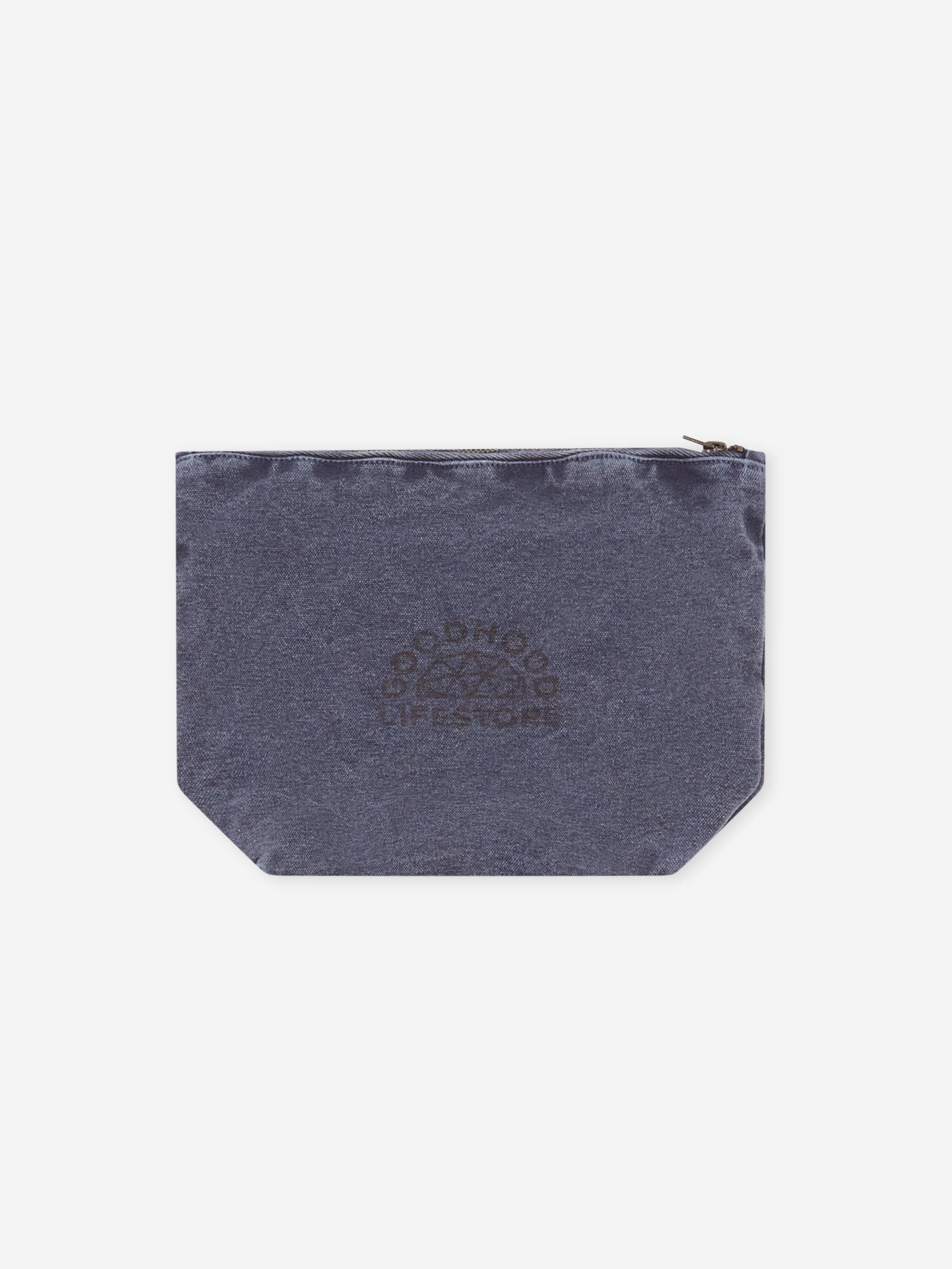 Goodhood Lifestore Zip Pouch - Washed Navy