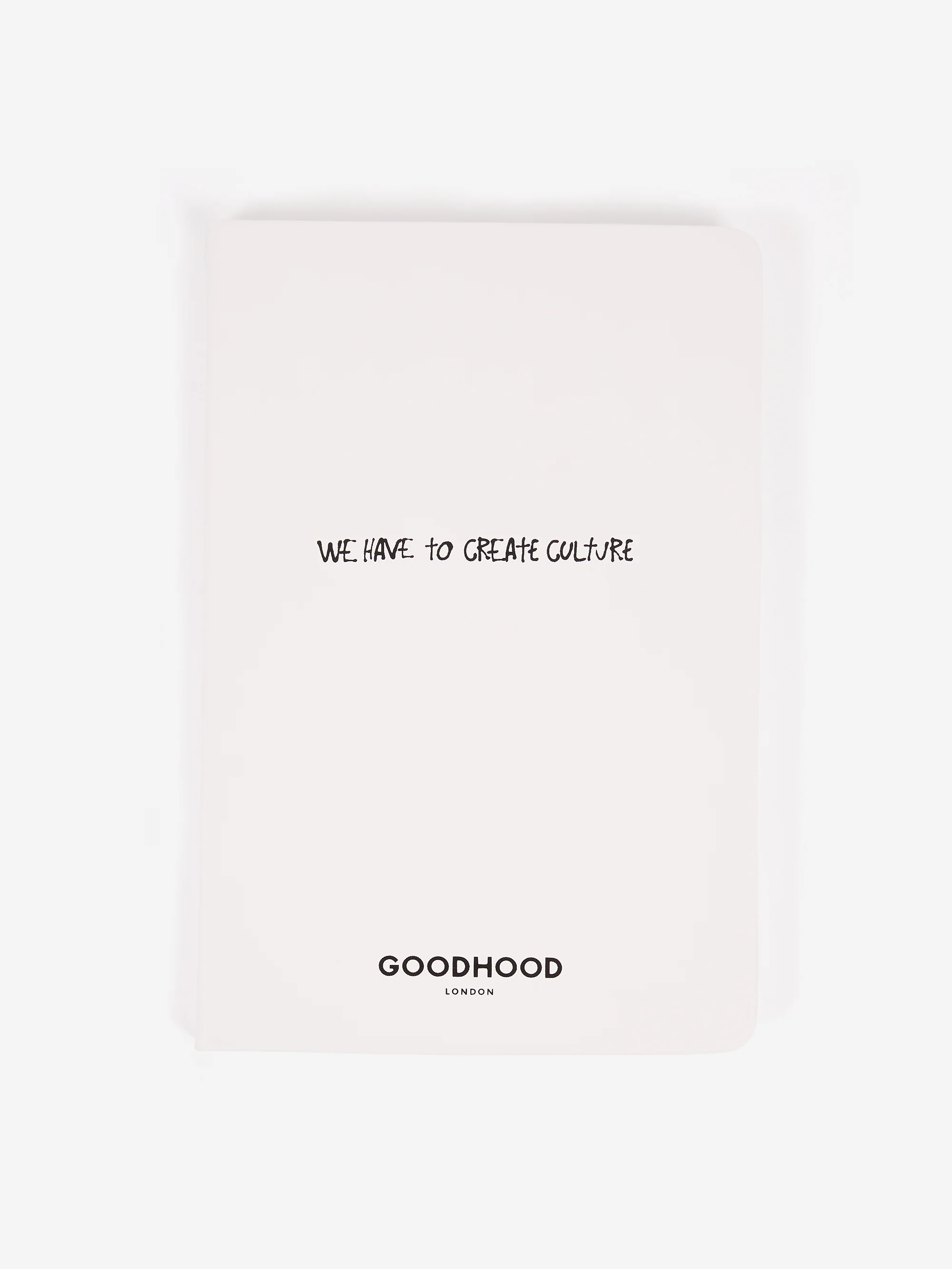 Goodhood London Create Culture A5 Notebook - White