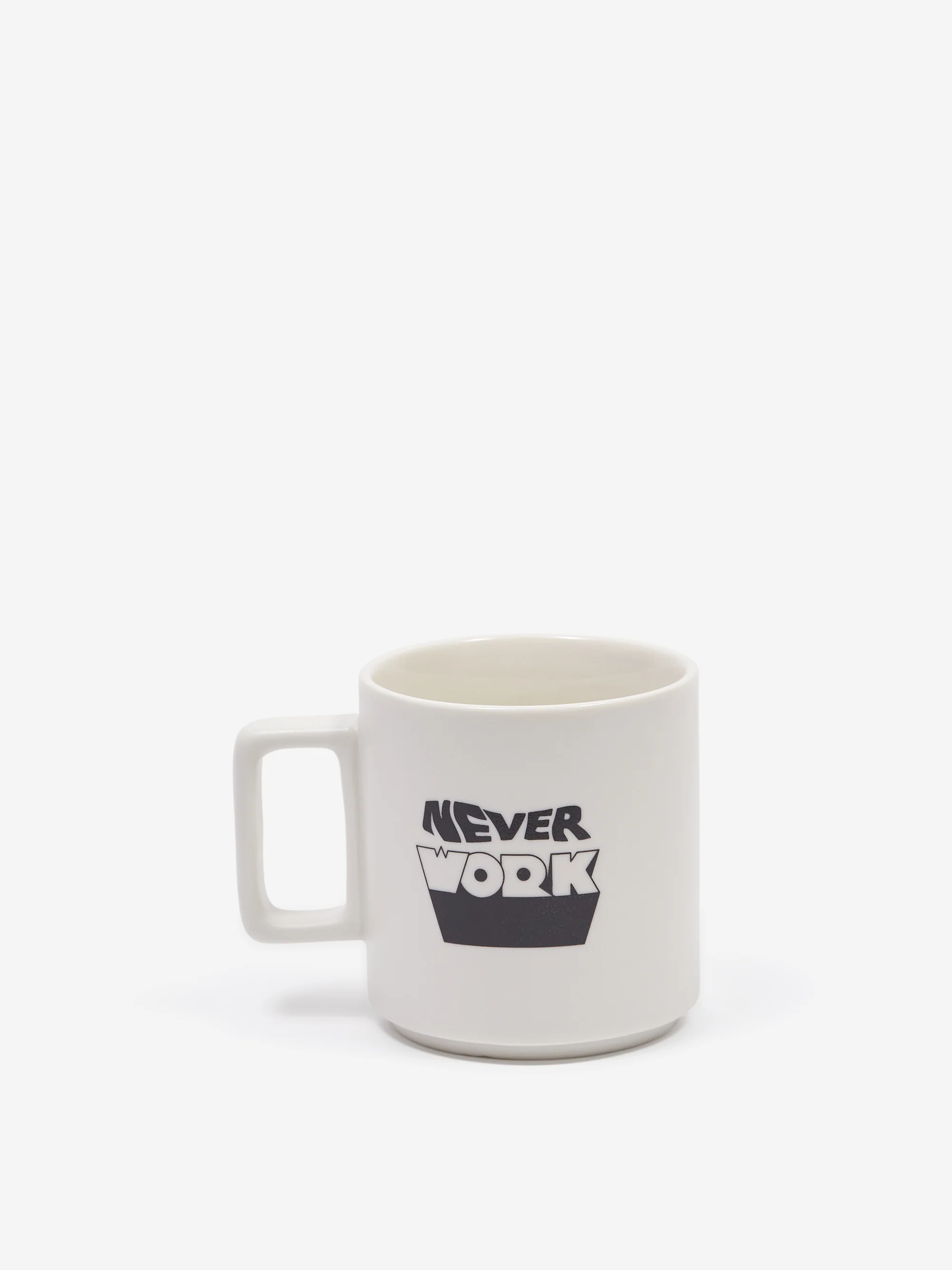 Goodhood London Never Work Mug - White