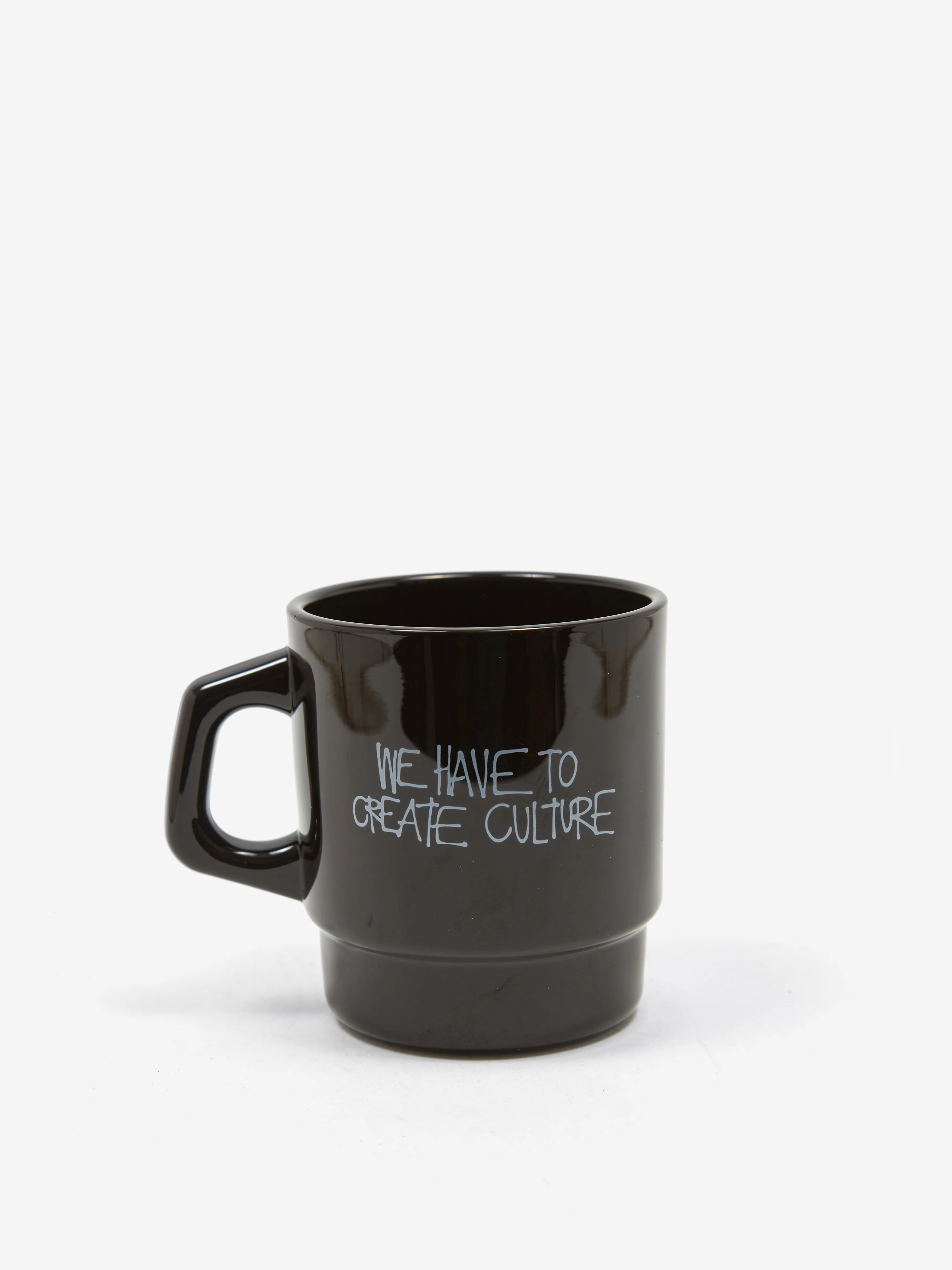 Goodhood London We Have To Create Culture Milk Mug - Black