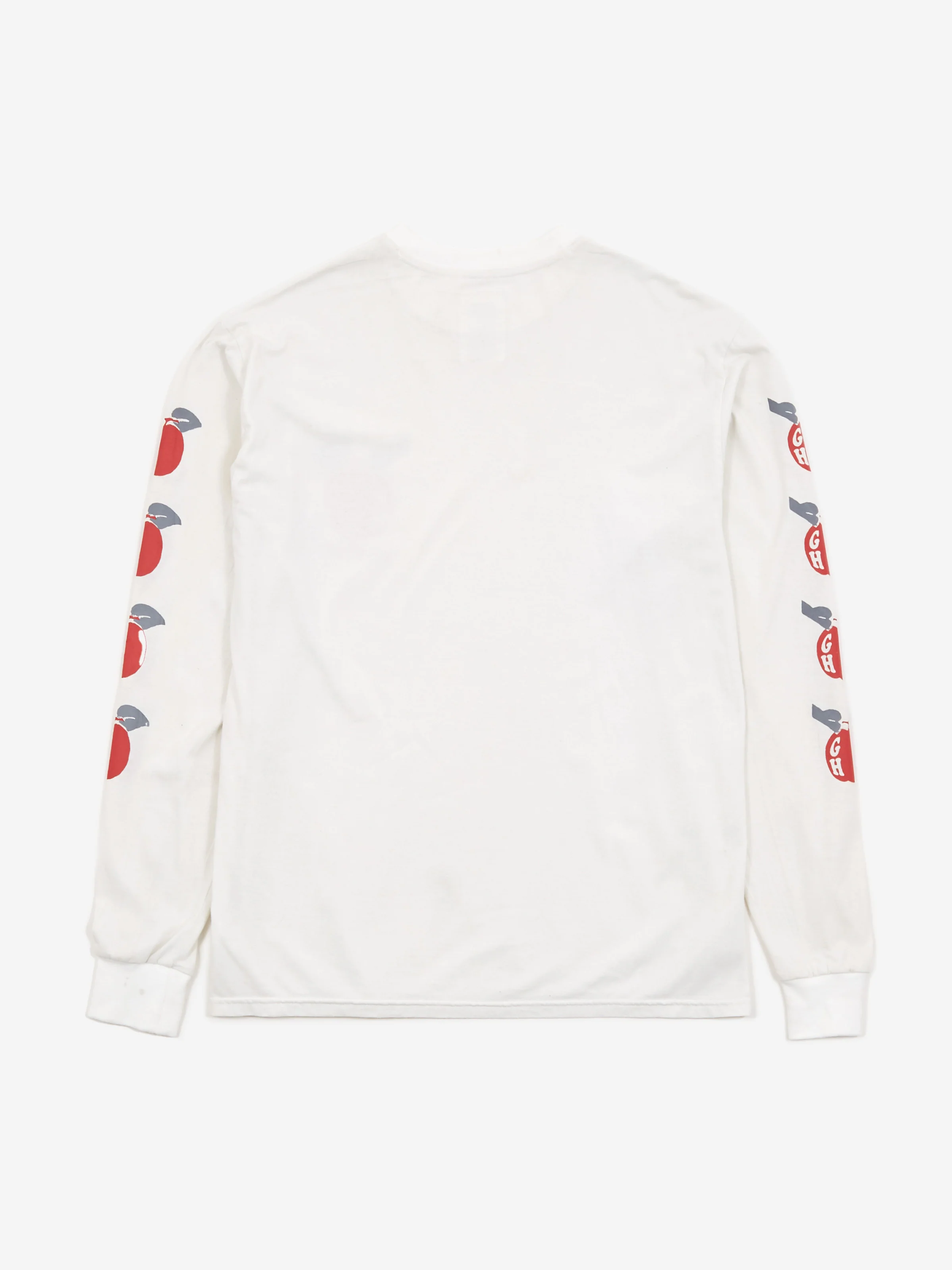 Goodhood Worldwide Apple Longsleeve T-Shirt - White - Image 5