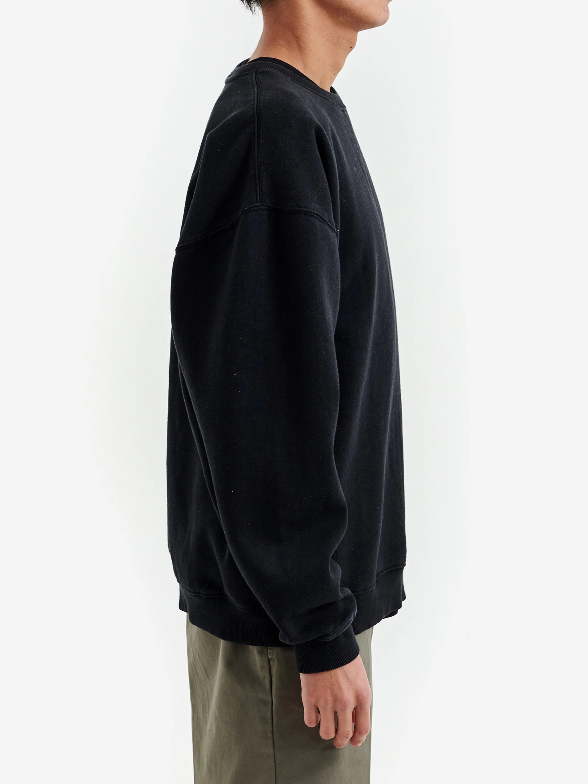 Goodhood Worldwide Basic Crew Sweat - Black - Image 6